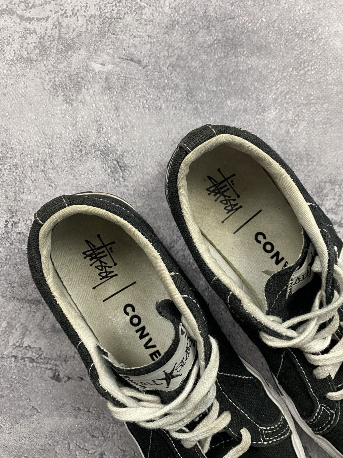 Converse × Stussy Stussy Converse Chuck One Star Low Top Black Sneakers Shoes Size US 6 / EU 39 - 10 Thumbnail