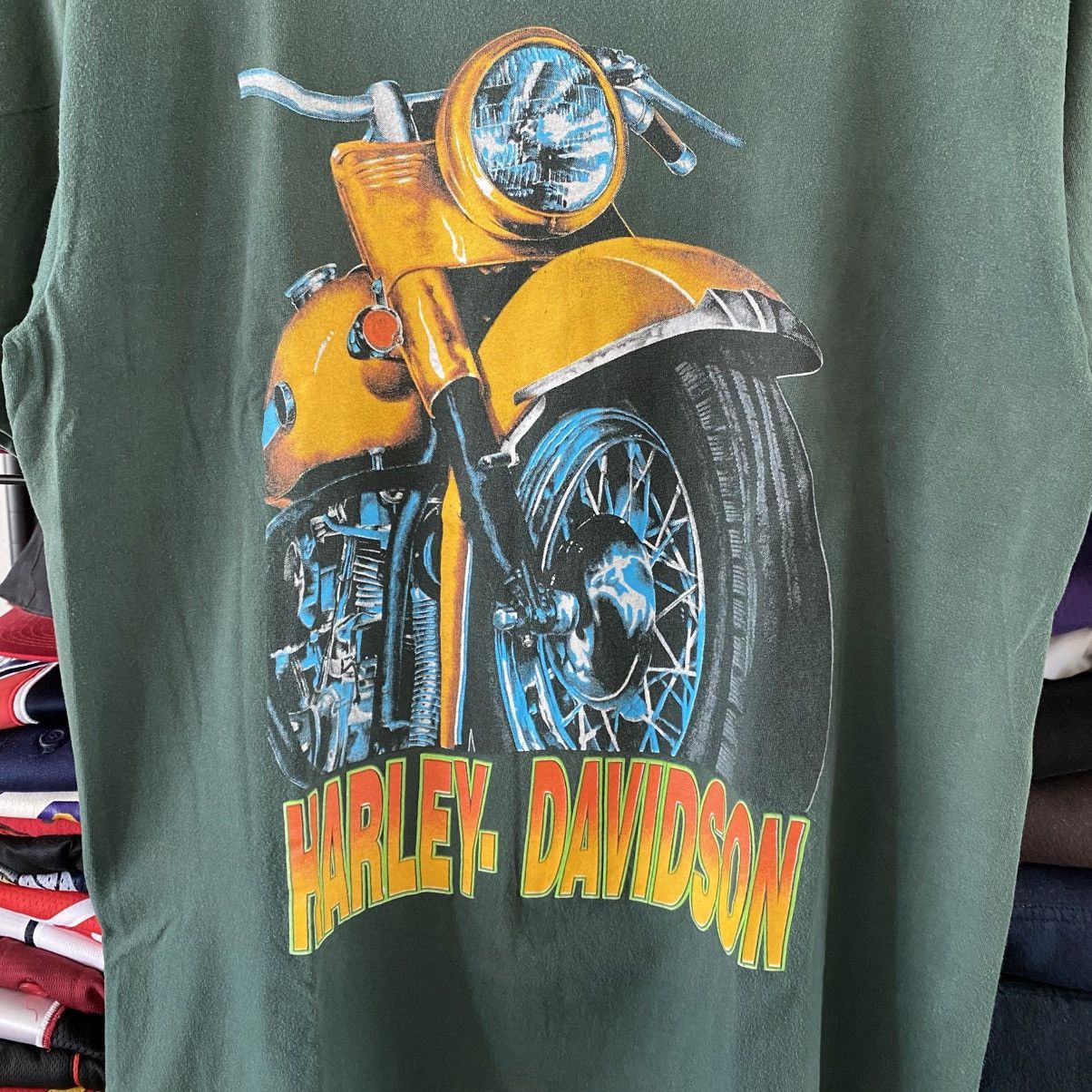 Harley Davidson Vintage Harley Davidson T-Shirt Shield Logo Double Sided 90s Size US L / EU 52-54 / 3 - 2 Thumbnail