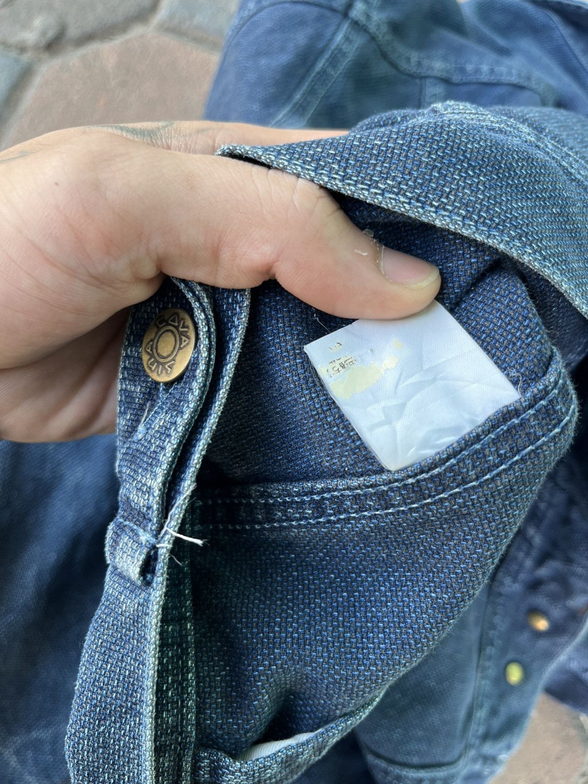 Japanese Brand Vintage Japan Denim jacket /Lupo Di Mare Sina cova Size US L / EU 52-54 / 3 - 6 Thumbnail