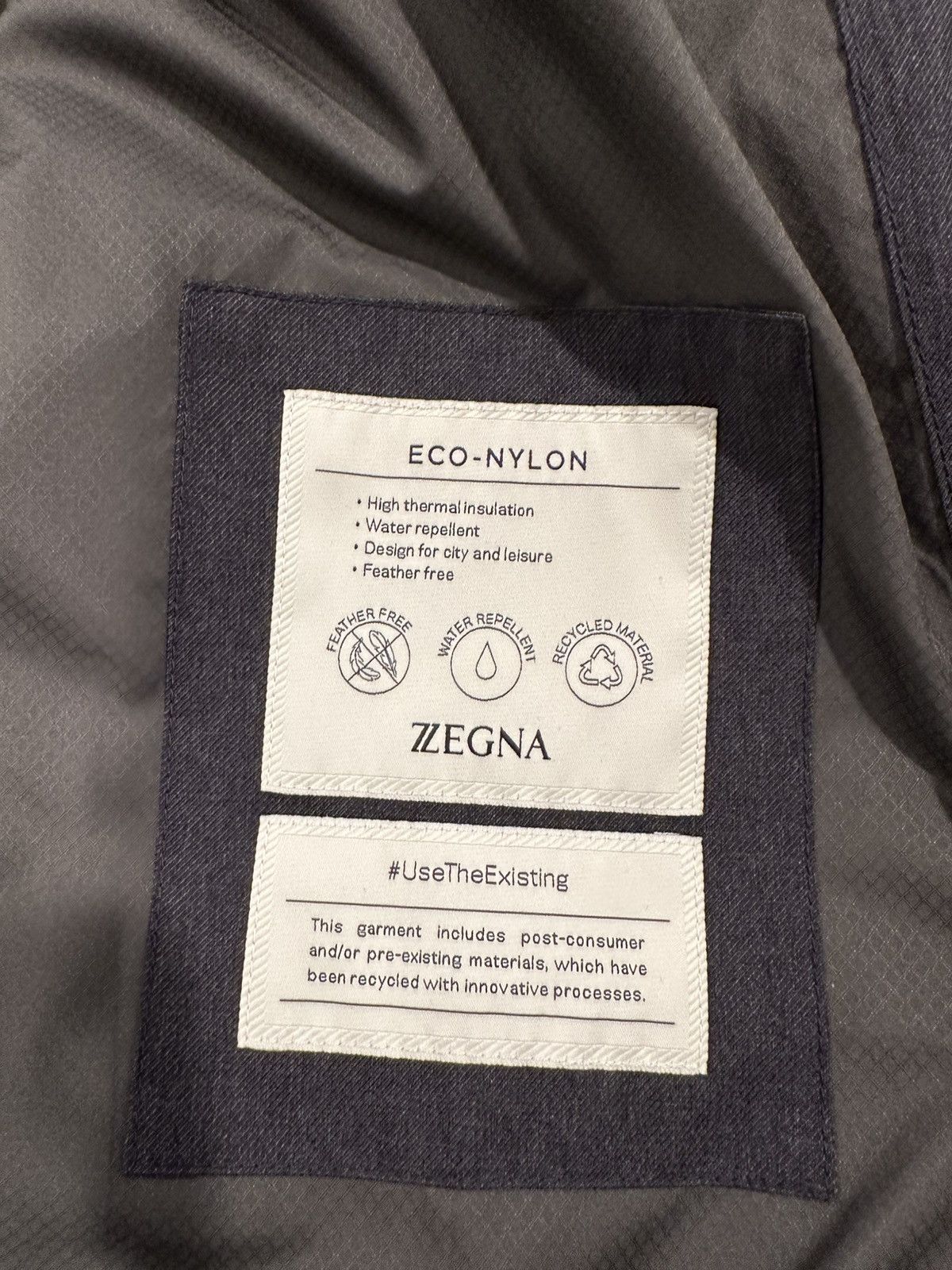 Z Zegna Zegna Navy Light Jacket Size US S / EU 44-46 / 1 - 4 Thumbnail