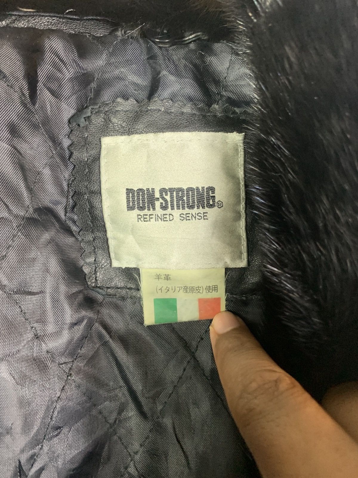 Vintage Vintage Don-Strong Leather Jacket Size US XL / EU 56 / 4 - 8 Thumbnail