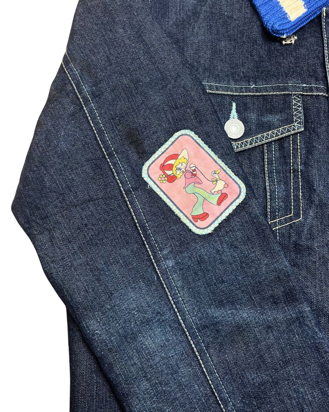 Angel Blue Angel Blue Knit Collar Denim Jacket Size M / US 6-8 / IT 42-44 - 9 Thumbnail