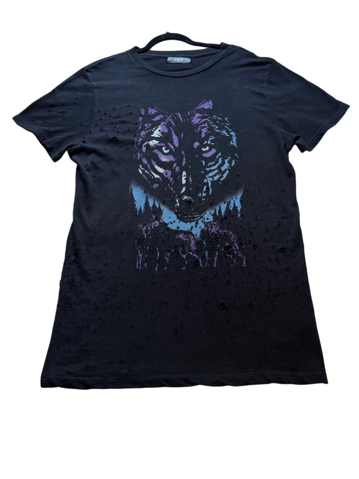 Amiri Amiri Graphic Wolf Print T-Shirt Size US XL / EU 56 / 4 - 1 Thumbnail