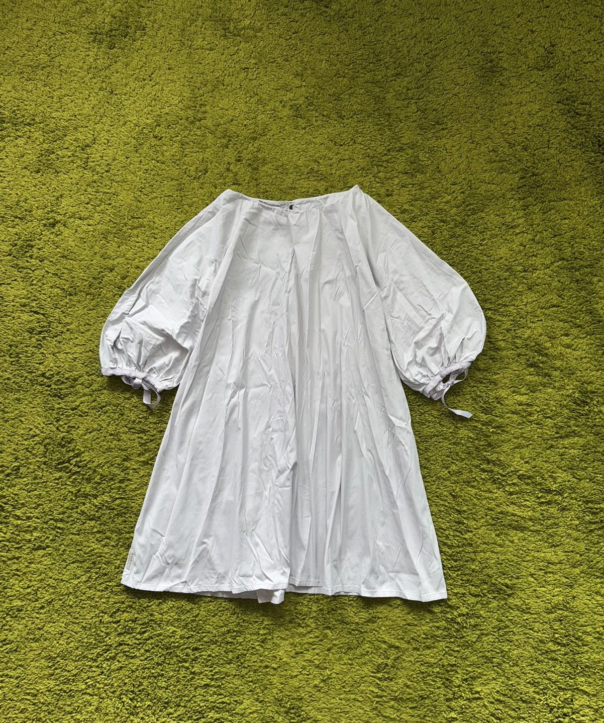 Prada Prada S/S 2010 poplin baby doll puff sleeve mini dress Size L / US 10 / IT 46 - 1 Thumbnail