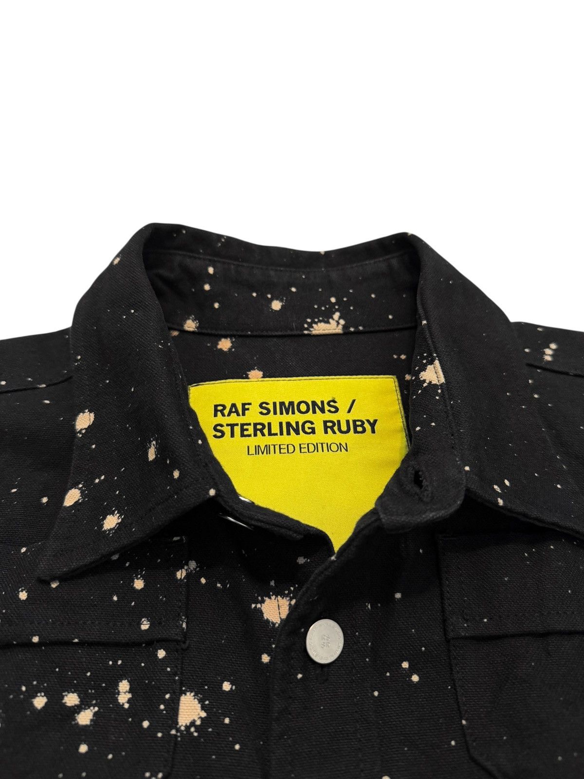 Raf Simons × Sterling Ruby RARE 2014 Runway Sterling Ruby Bleach Acid Denim Work Shirt Size US M / EU 48-50 / 2 - 3 Thumbnail