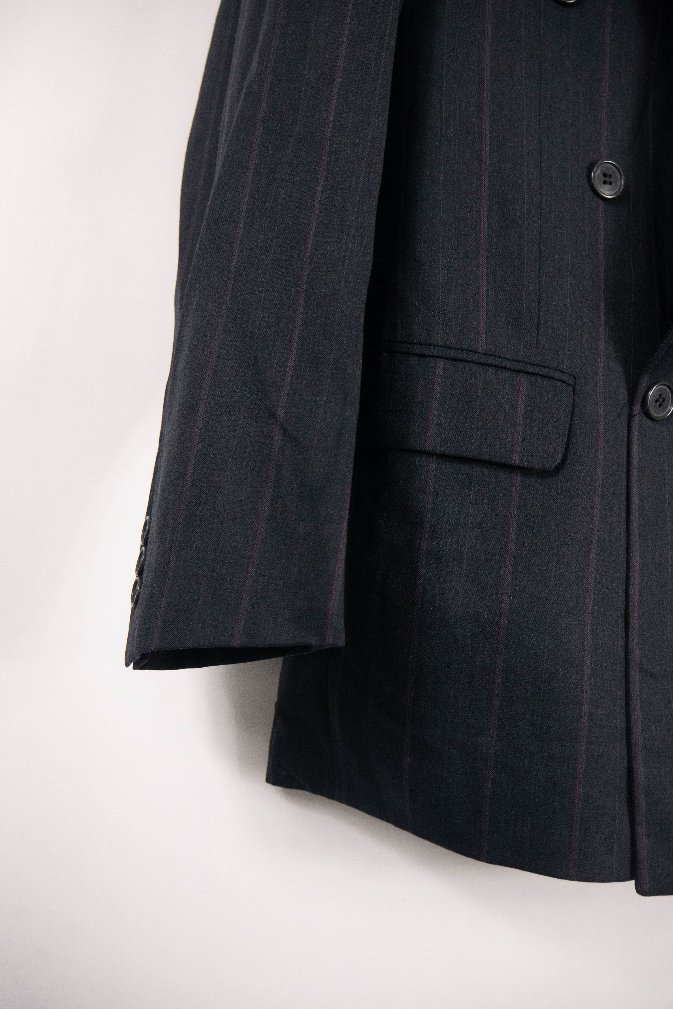 Yves Saint Laurent Yves Saint Laurent double-breasted blazer striped, old money Size 48S - 5 Thumbnail