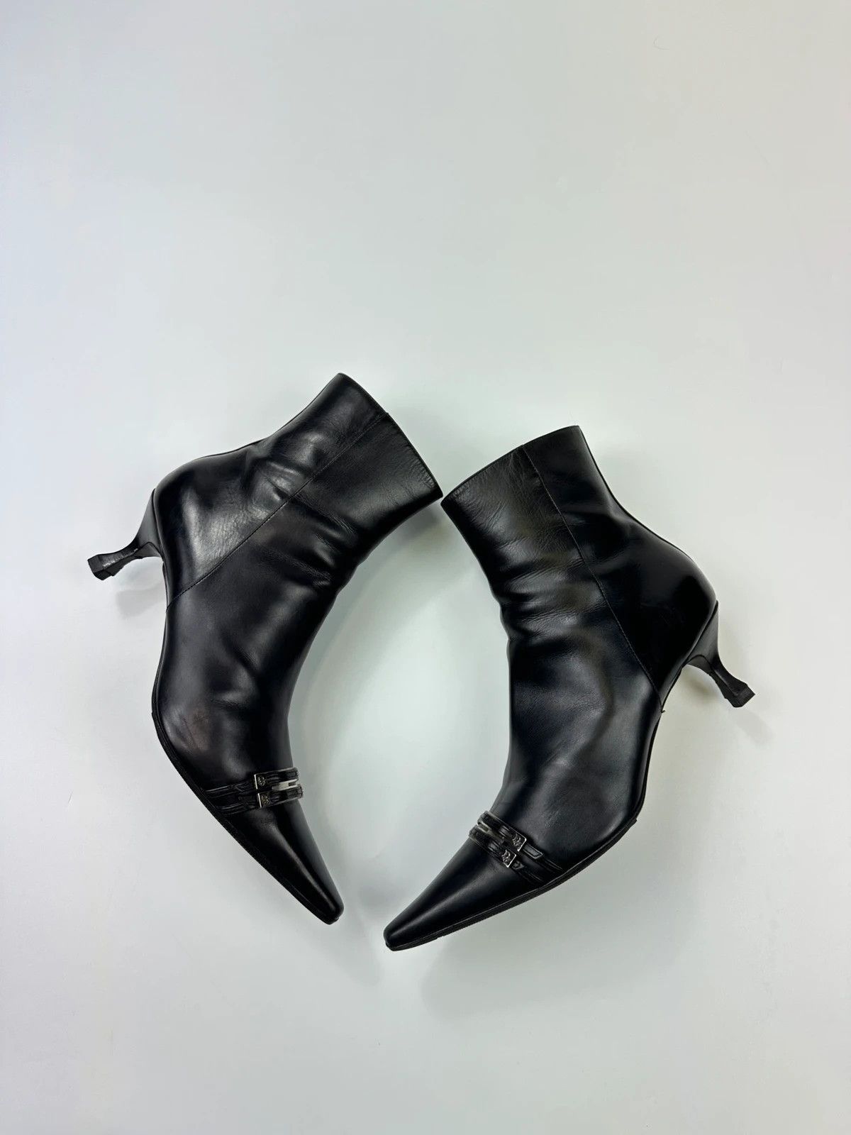 Dior Dior John Galliano Black Leather High Heels Boots Size US 10 / IT 40 - 2 Thumbnail