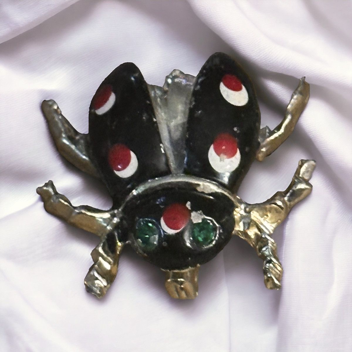 Vintage Vintage gold tone enamel lady bug brooch Size ONE SIZE - 1 Thumbnail