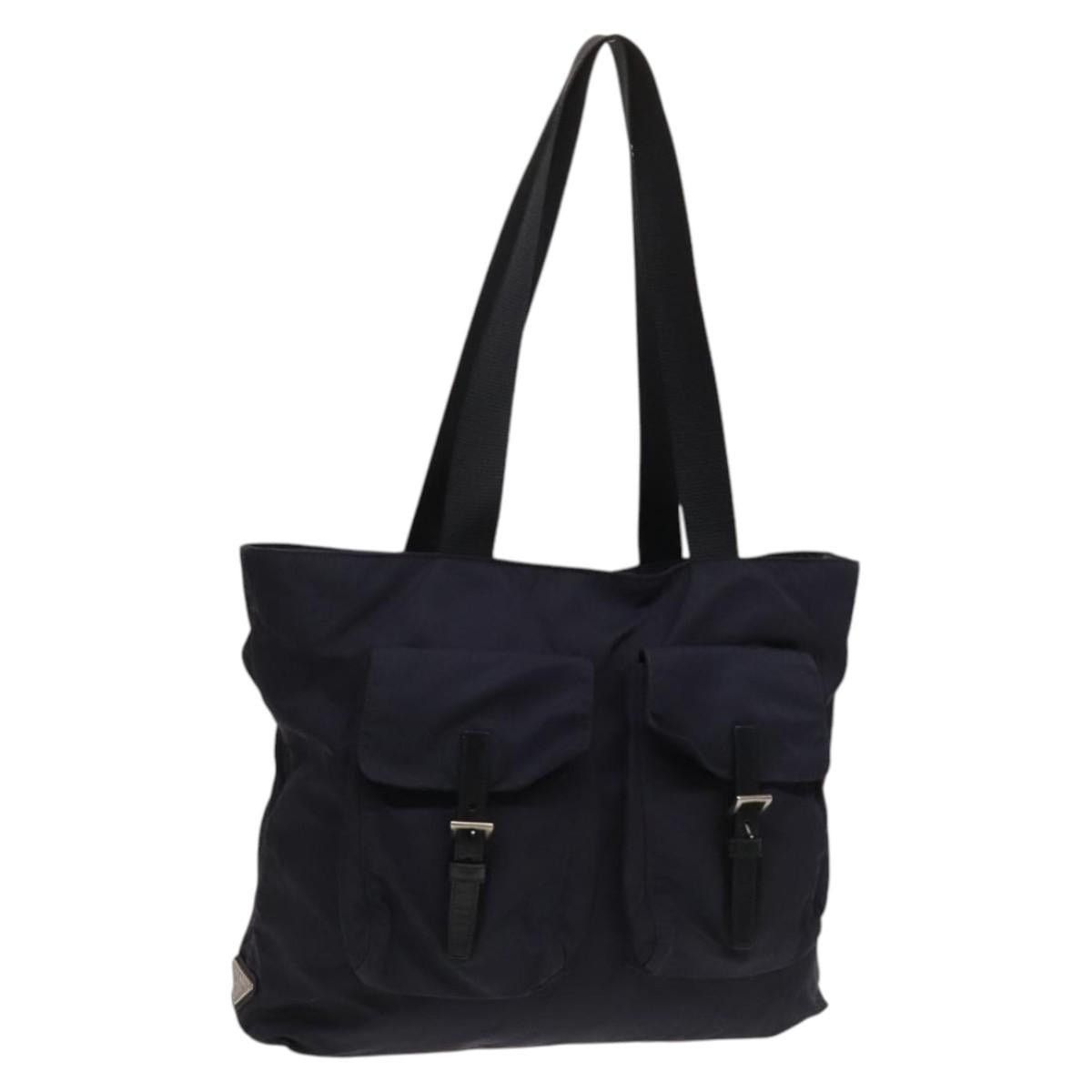 Prada PRADA Tote Bag Nylon Navy Silver Size ONE SIZE - 1 Thumbnail