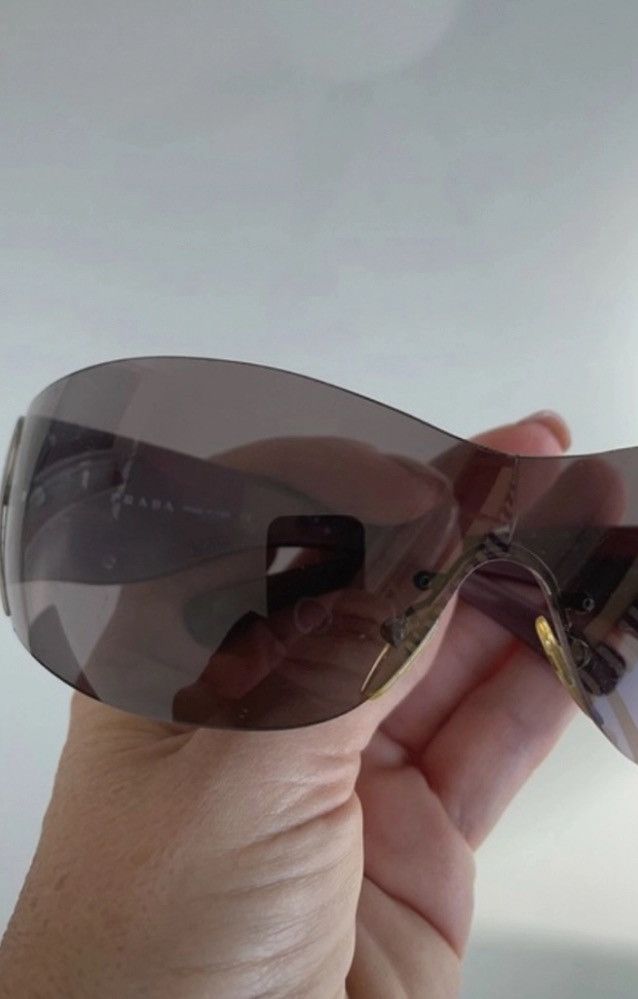 Prada PRADA sunglasses 2004 Flame Chrome Star Mask Fire Vintage Size ONE SIZE - 7 Thumbnail