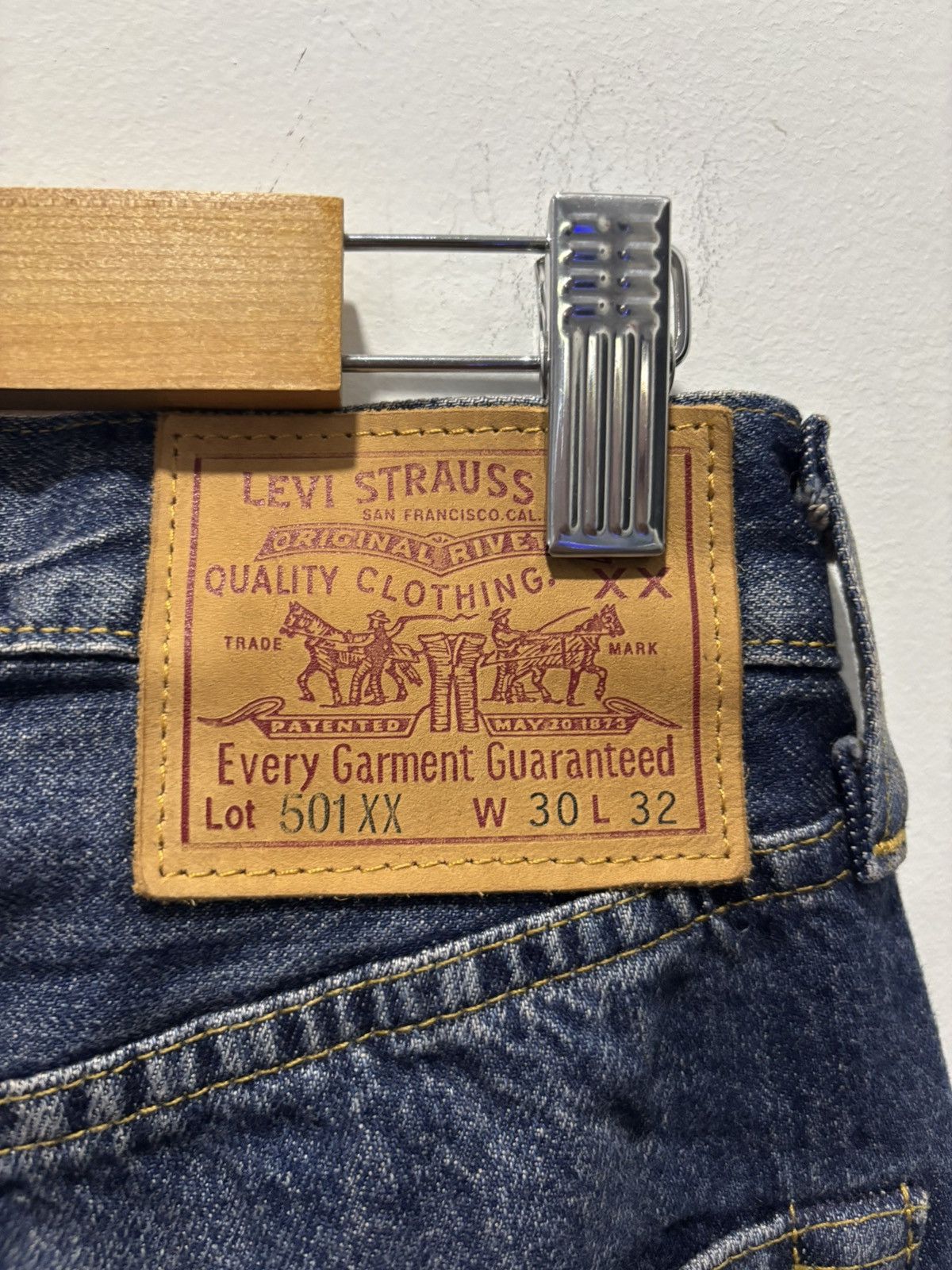Levi's Levis 501XX Big E Selvedge Jeans Size US 30 / EU 46 - 6 Thumbnail