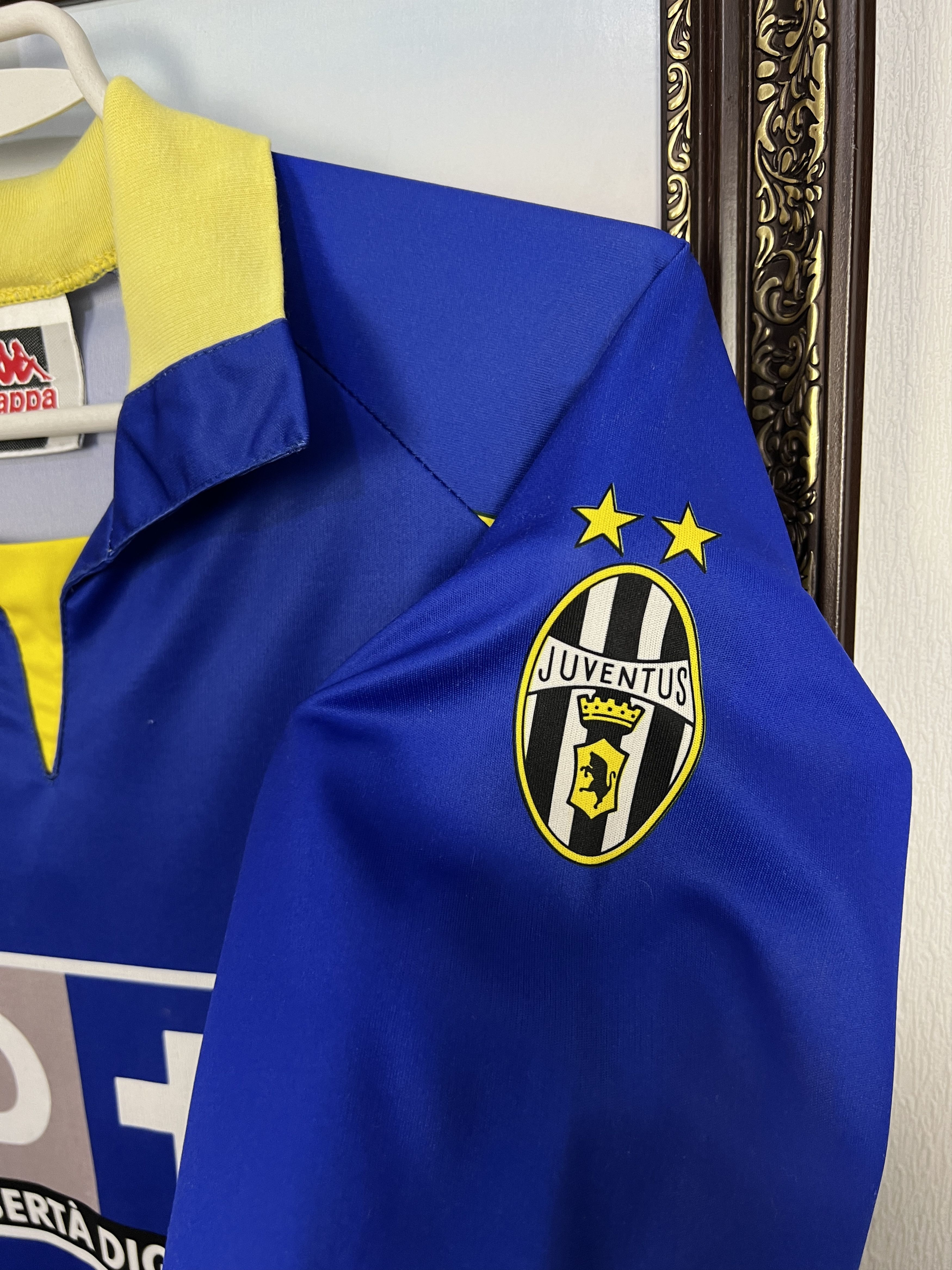 Kappa Juventus Third football shirt 1998 Soccer Kappa Blue Maglia Size US L / EU 52-54 / 3 - 4 Thumbnail