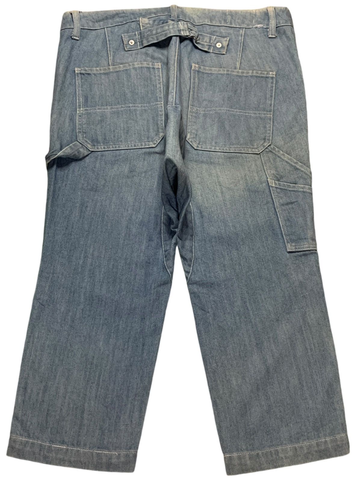 Japanese Brand × NANO universe SALES🔥Vintage Nano Universe Cinch Carpenter Jean Shorts Size US 34 / EU 50 - 2 Thumbnail