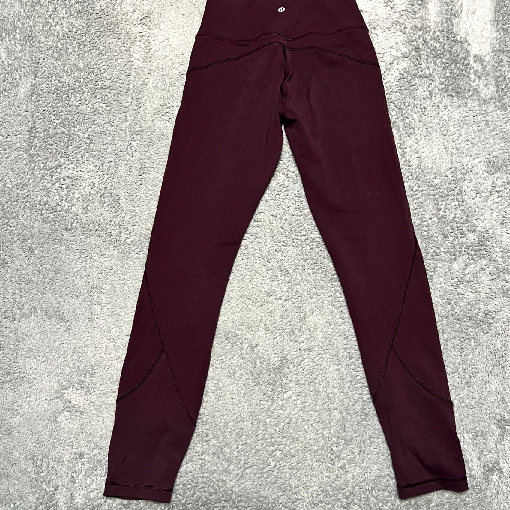 Lululemon Lululemon Leggings Womens 6 In Movement Maroon Everlux Gym W5ANXS Womens Size 6 Leggings Red Movement Everlux Compression Shoes? Size 28" / US 6 / IT 42 - 4 Thumbnail