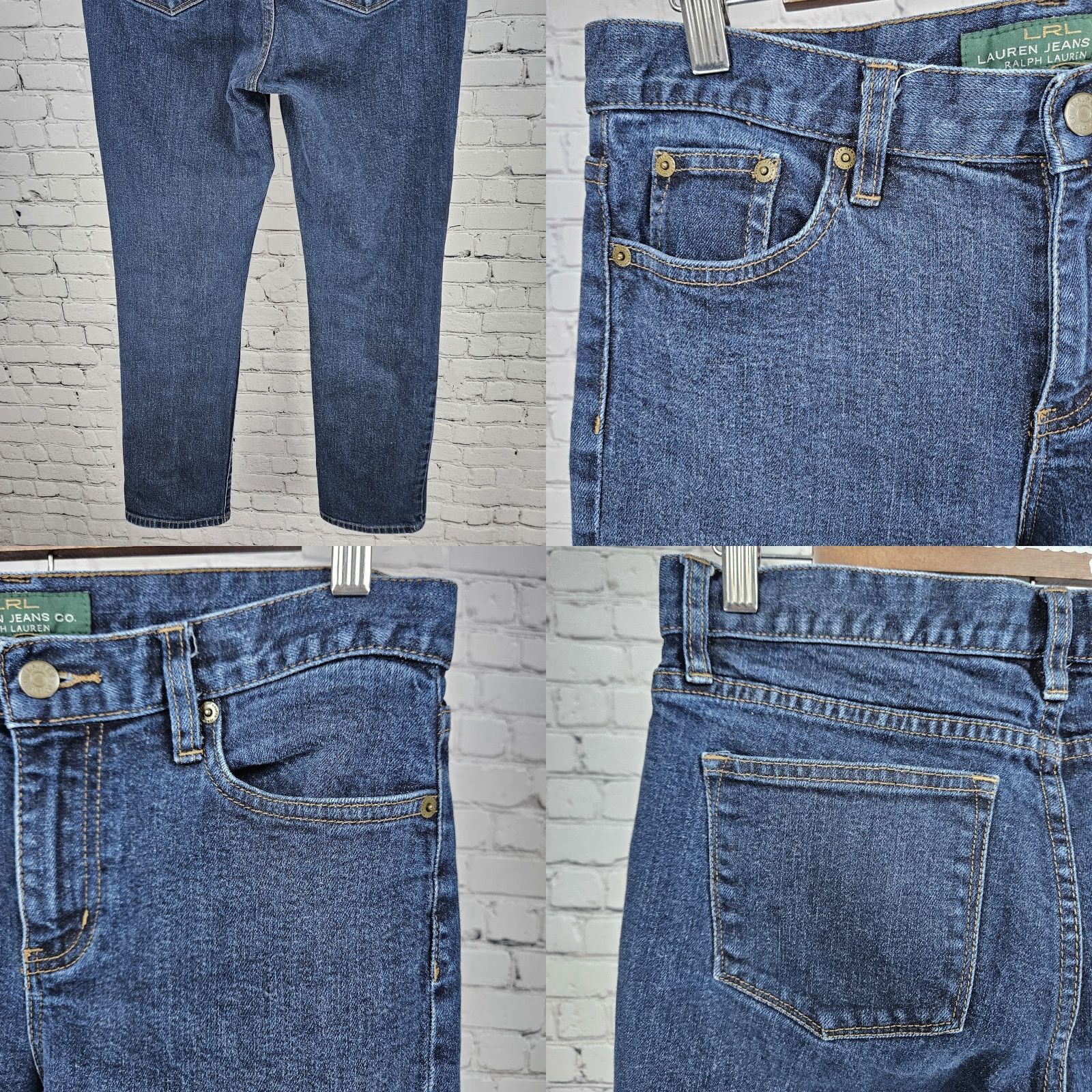 Ralph Lauren Ralph Lauren Jeans Women 5-Pocket Blue Classic Straight Mid Rise Dark Wash 6 29x29.5 90s Style Size 28" / US 6 / IT 42 - 8 Thumbnail