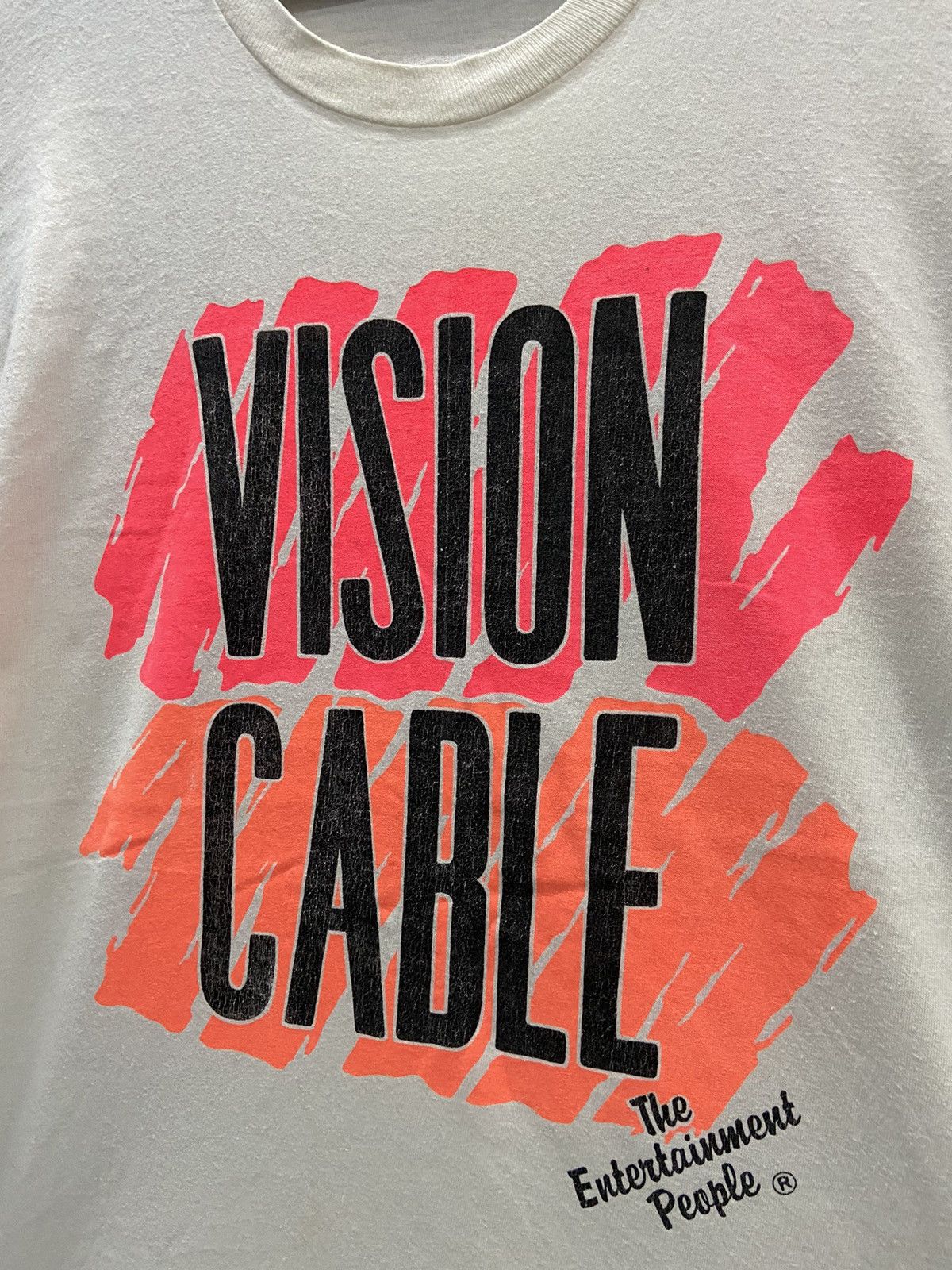 Vintage VINTAGE VISION CABLE THE ENTERTAINMENT PEOPLE TEE SHIRT Size US XL / EU 56 / 4 - 3 Thumbnail