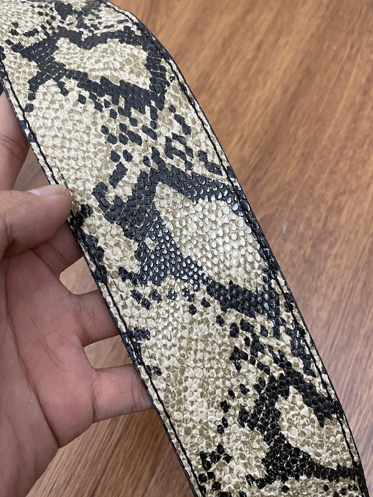 If Six Was Nine Egoist snakeskin leather belt Size ONE SIZE - 5 Thumbnail