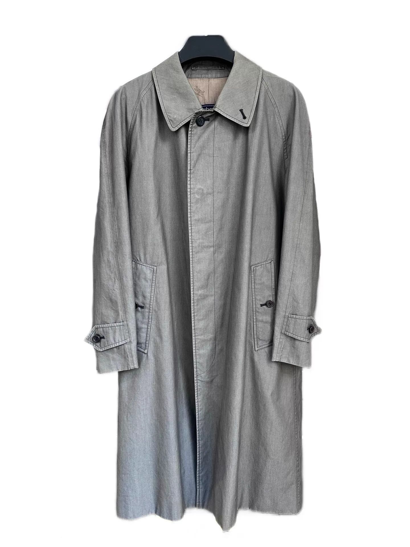 Burberry Burberry 1980s Trench Coat Smoke Gray Size F Size US M / EU 48-50 / 2 - 1 Thumbnail