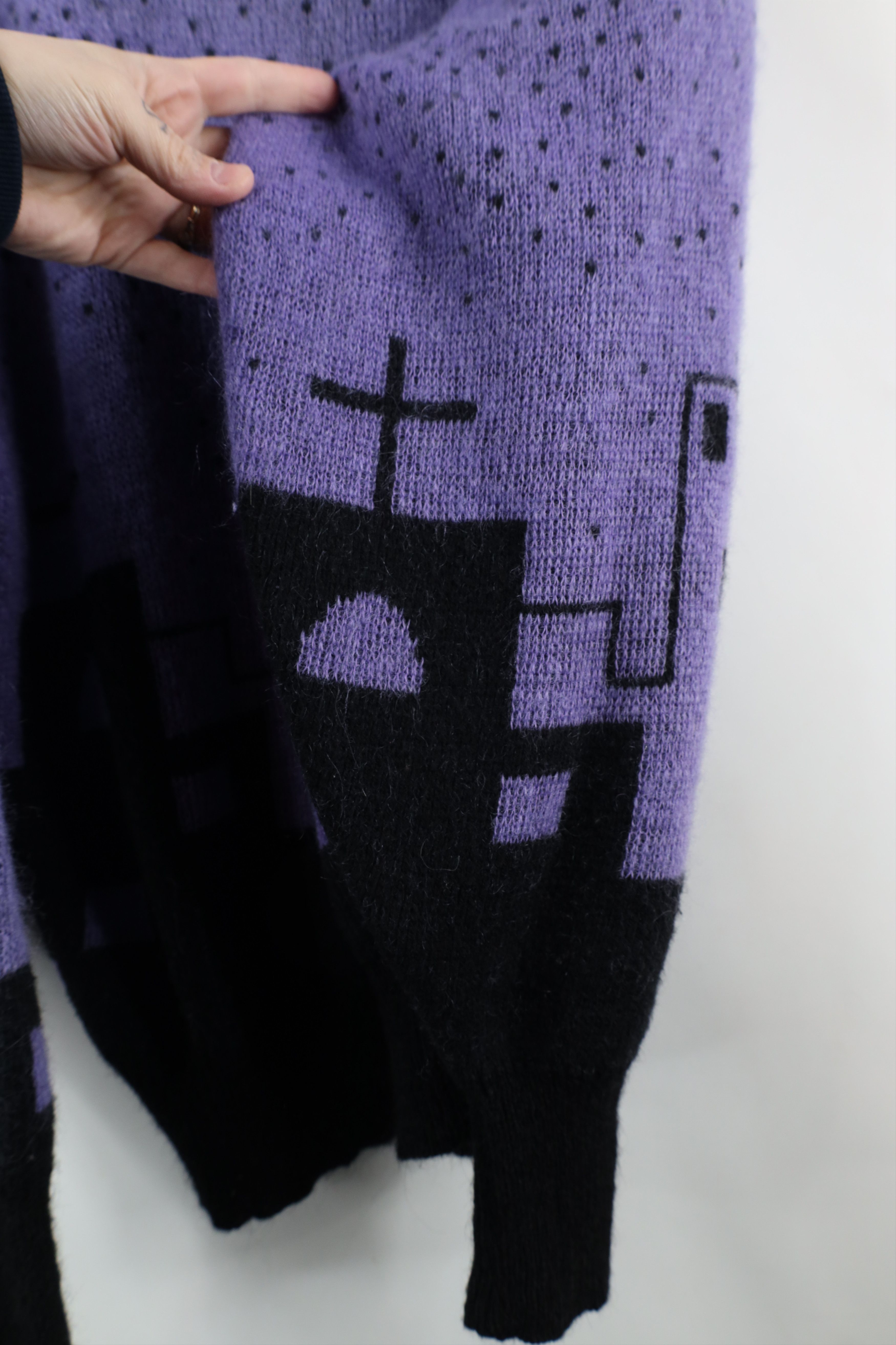 Vintage Vintage 90s Streetwear Abstract City Cross Collared Sweater Size XL / US 12-14 / IT 48-50 - 6 Thumbnail