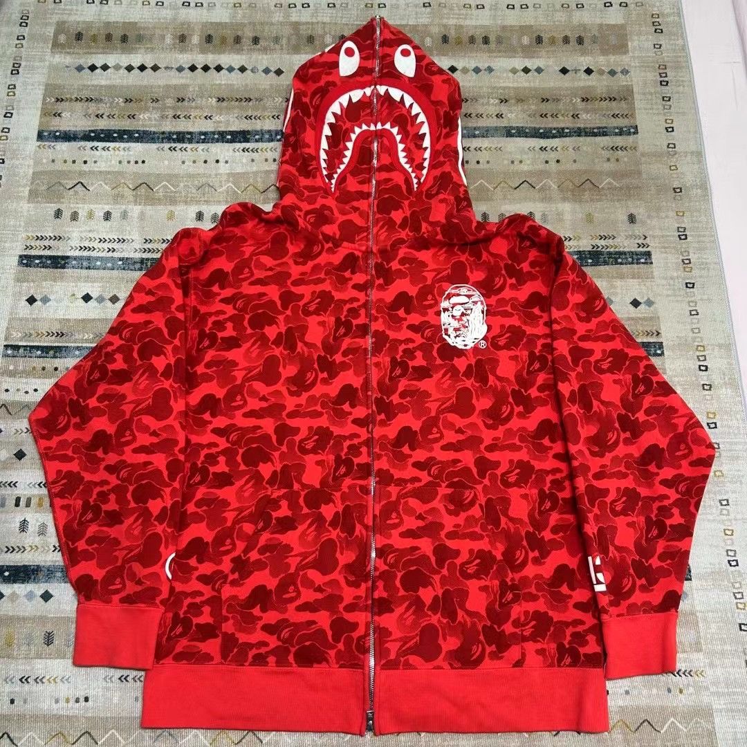 Bape BAPE CAMO SHARK FULL ZIP HOODIE Size US XL / EU 56 / 4 - 1 Thumbnail
