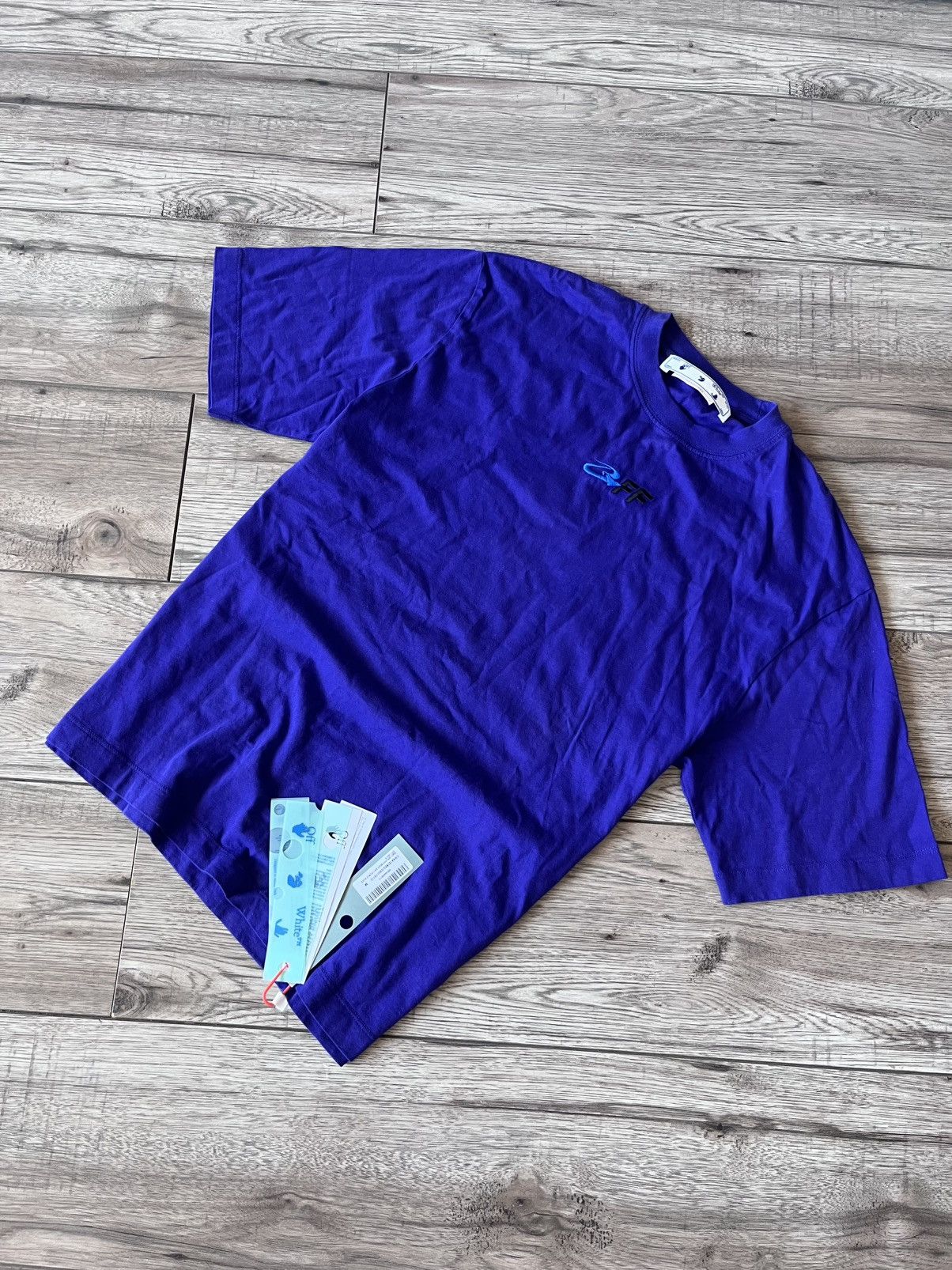 Off-White Off-White OWF Purple T-Shirt – New With Tags Size US M / EU 48-50 / 2 - 1 Thumbnail
