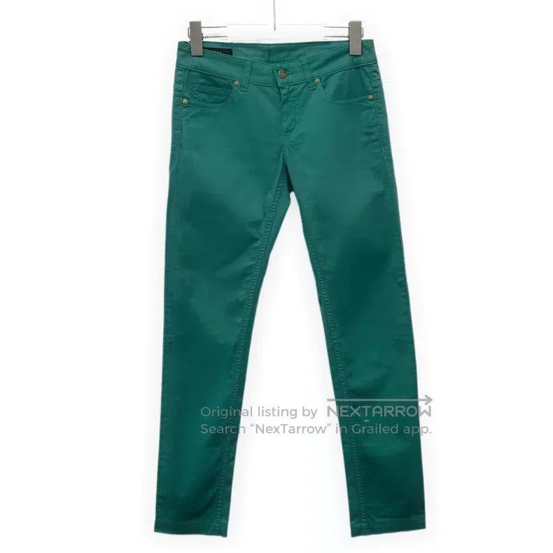 Gucci Gucci Lake green cotton casual trousers Size 24" / US 00 / IT 34 - 1 Thumbnail