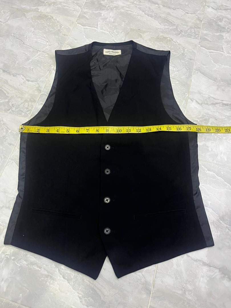 NANO universe Nano Universe Black Tailored Vest Adjustable Back Size US S / EU 44-46 / 1 - 10 Thumbnail