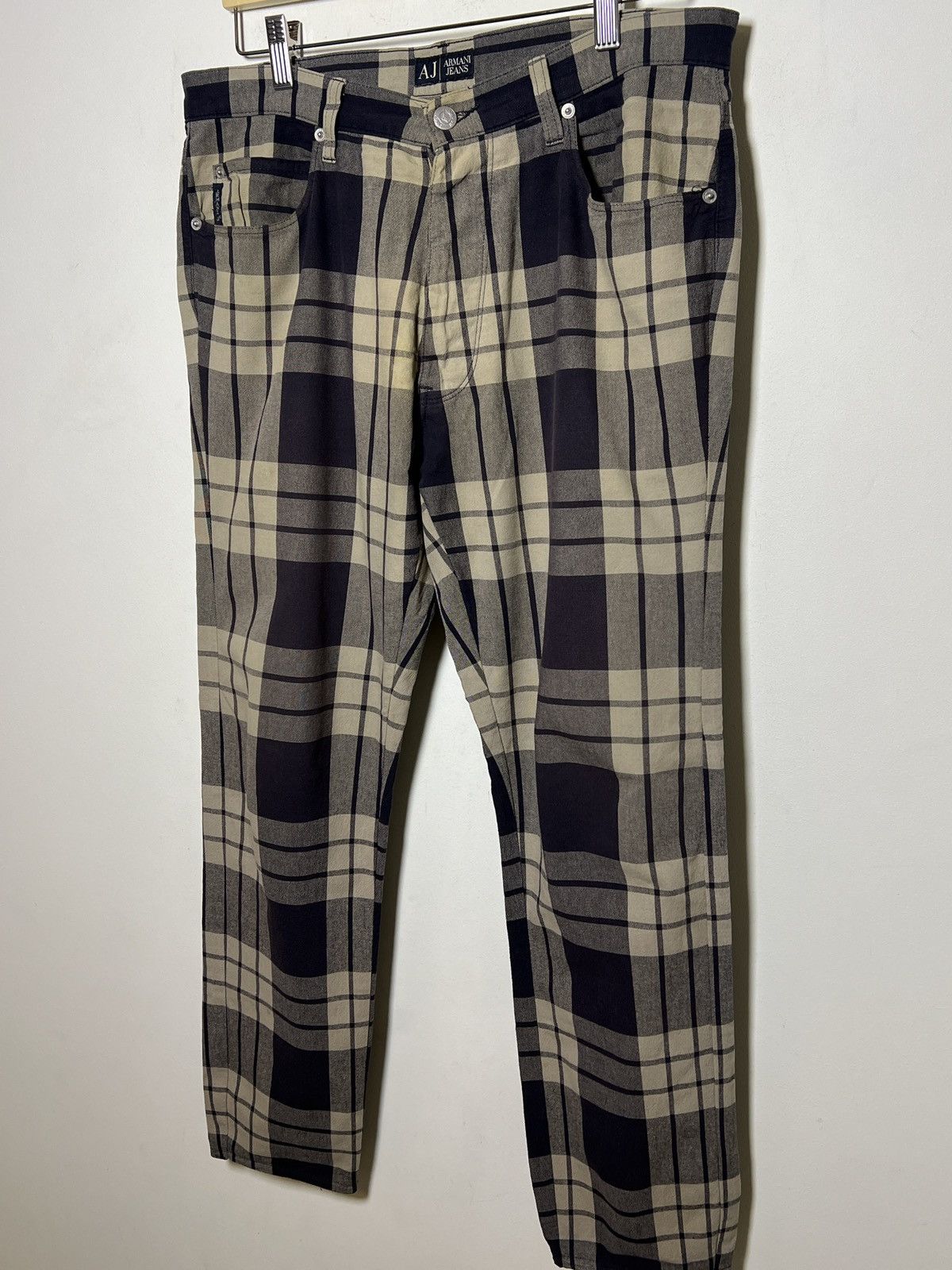 Giorgio Armani Armani Jeans punk checkered pants Size US 32 / EU 48 - 2 Thumbnail
