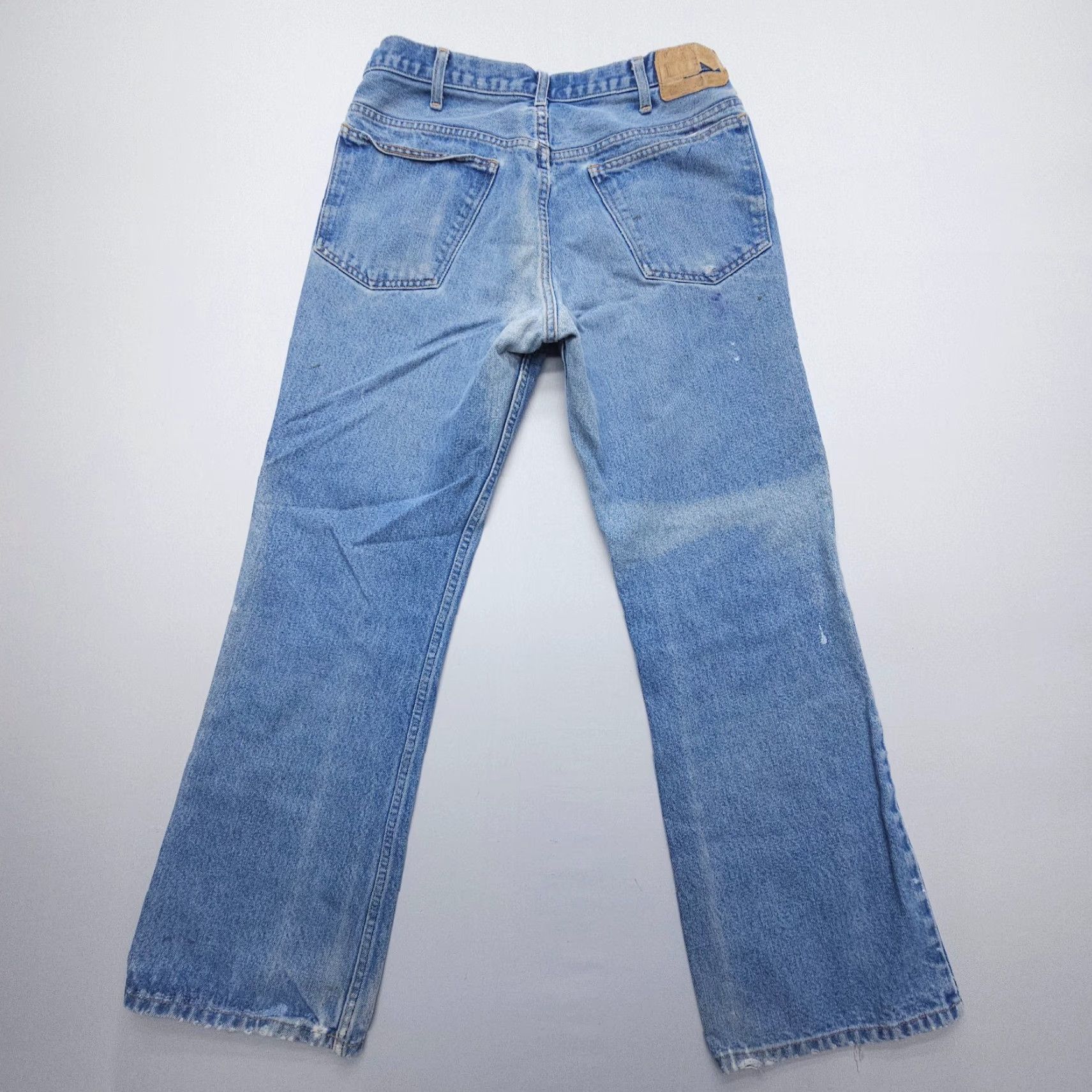 JCPenney VTG JCPenney Plain Pockets Jeans Mens 31 x 29 Bootcut 5-Pocket Denim Blue 90s 80s USA Regular Mens Size US 31 - 2 Thumbnail
