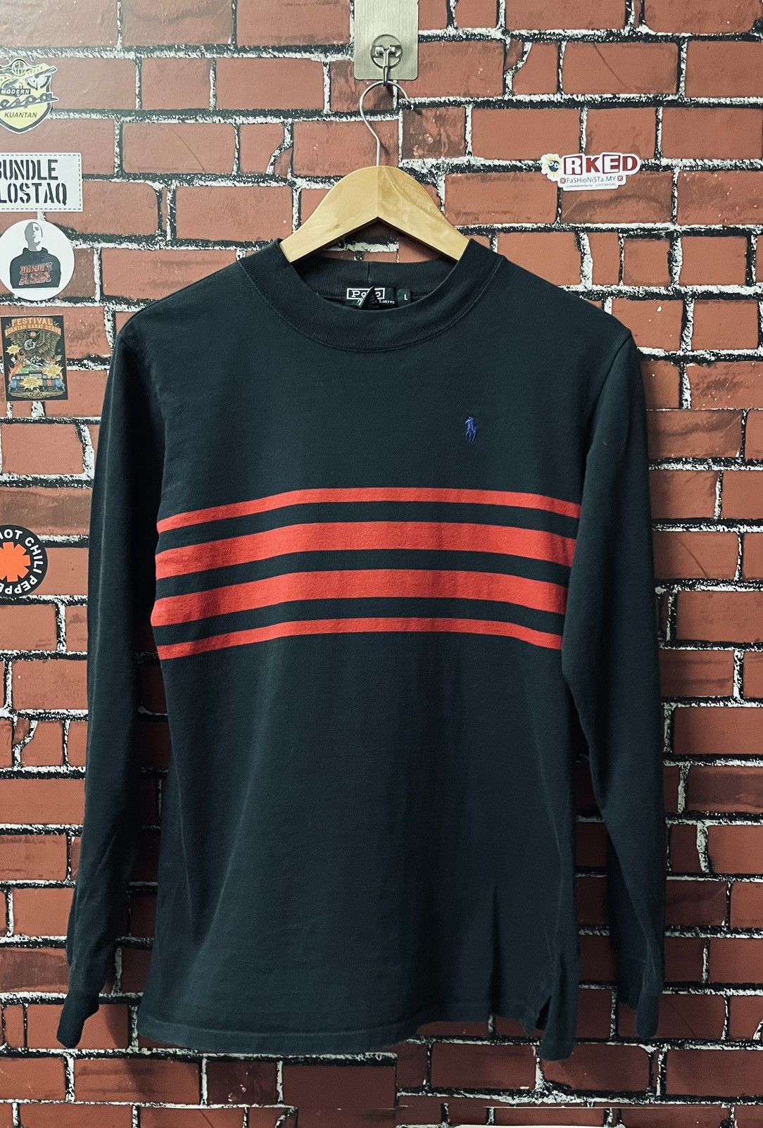 Designer × Polo Ralph Lauren × Vintage POLO RALPH LAUREN LONG SLEEVE 80s Size US L / EU 52-54 / 3 - 1 Thumbnail