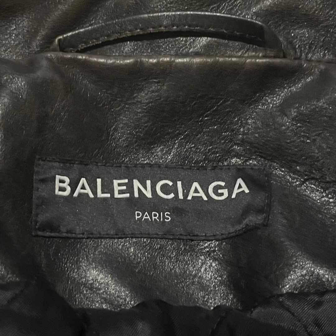 Balenciaga Balenciaga Biker Leather Jacket AW18 Power of Dreams Size US M / EU 48-50 / 2 - 3 Thumbnail