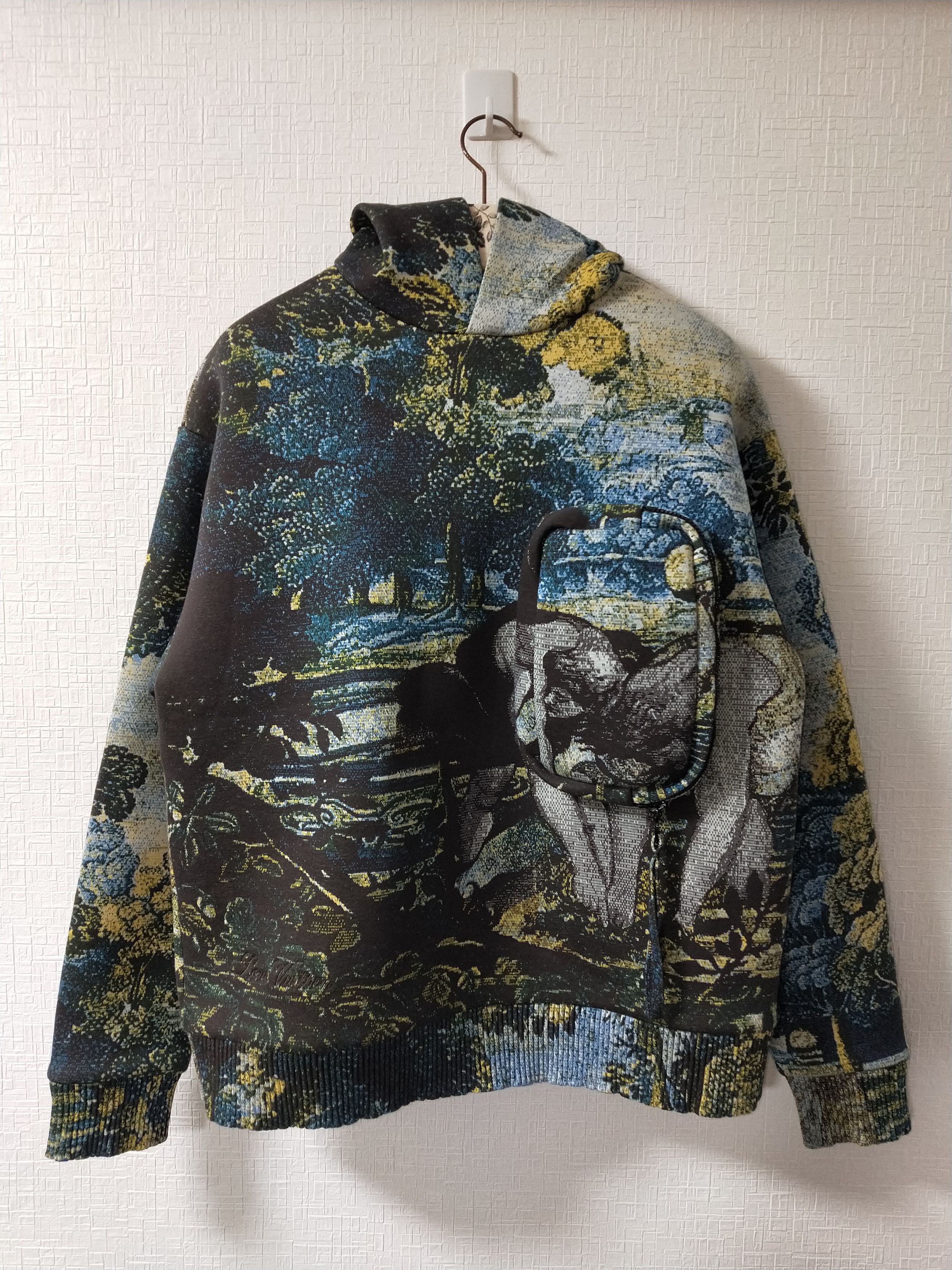 Louis Vuitton Pre SS20 Tapestry Cargo Hoodie Sample