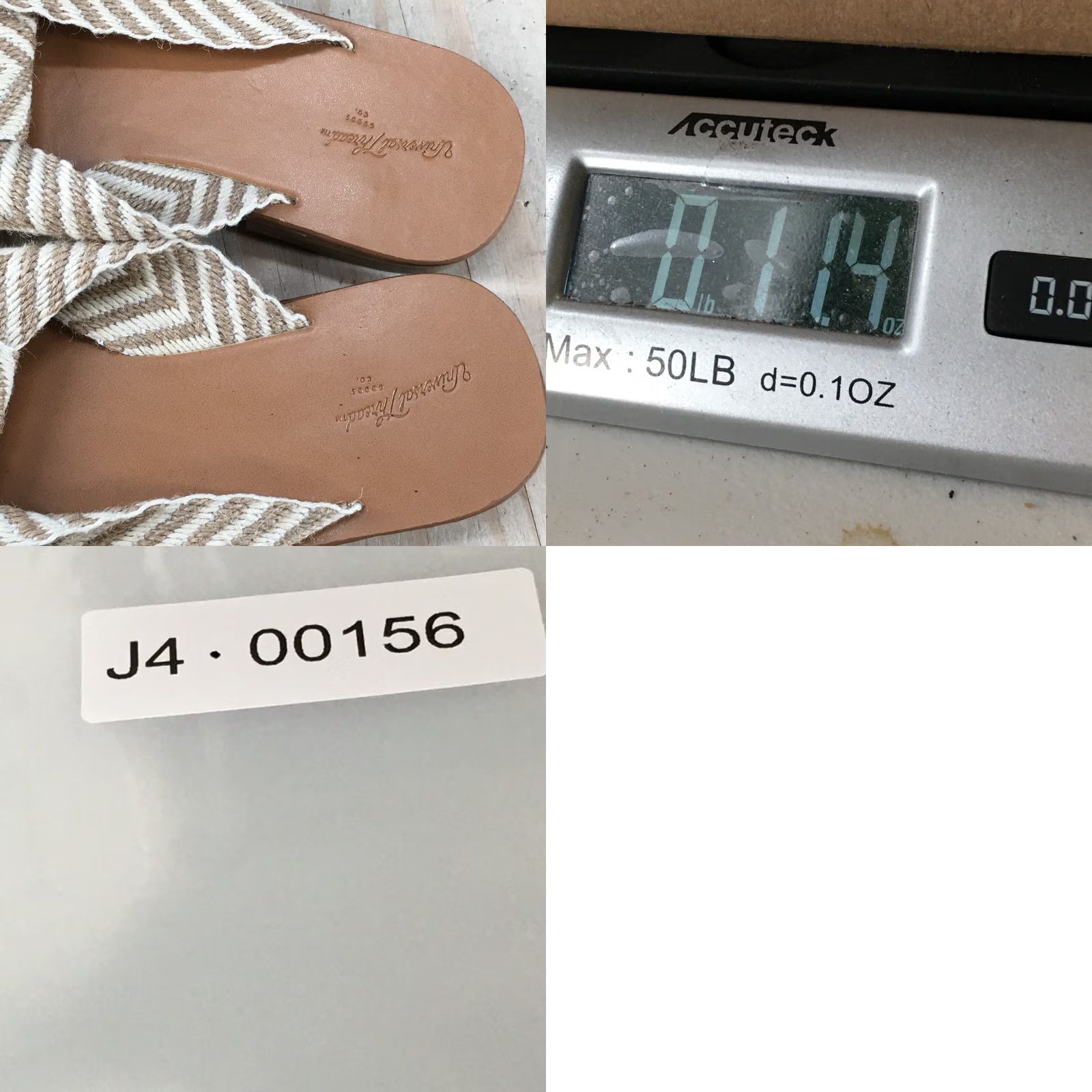 Vintage Universal Thread Sandals Womens 6.5 Louise Chevron Open Toe Slide Beige Size US 7 / IT 37 - 9 Thumbnail
