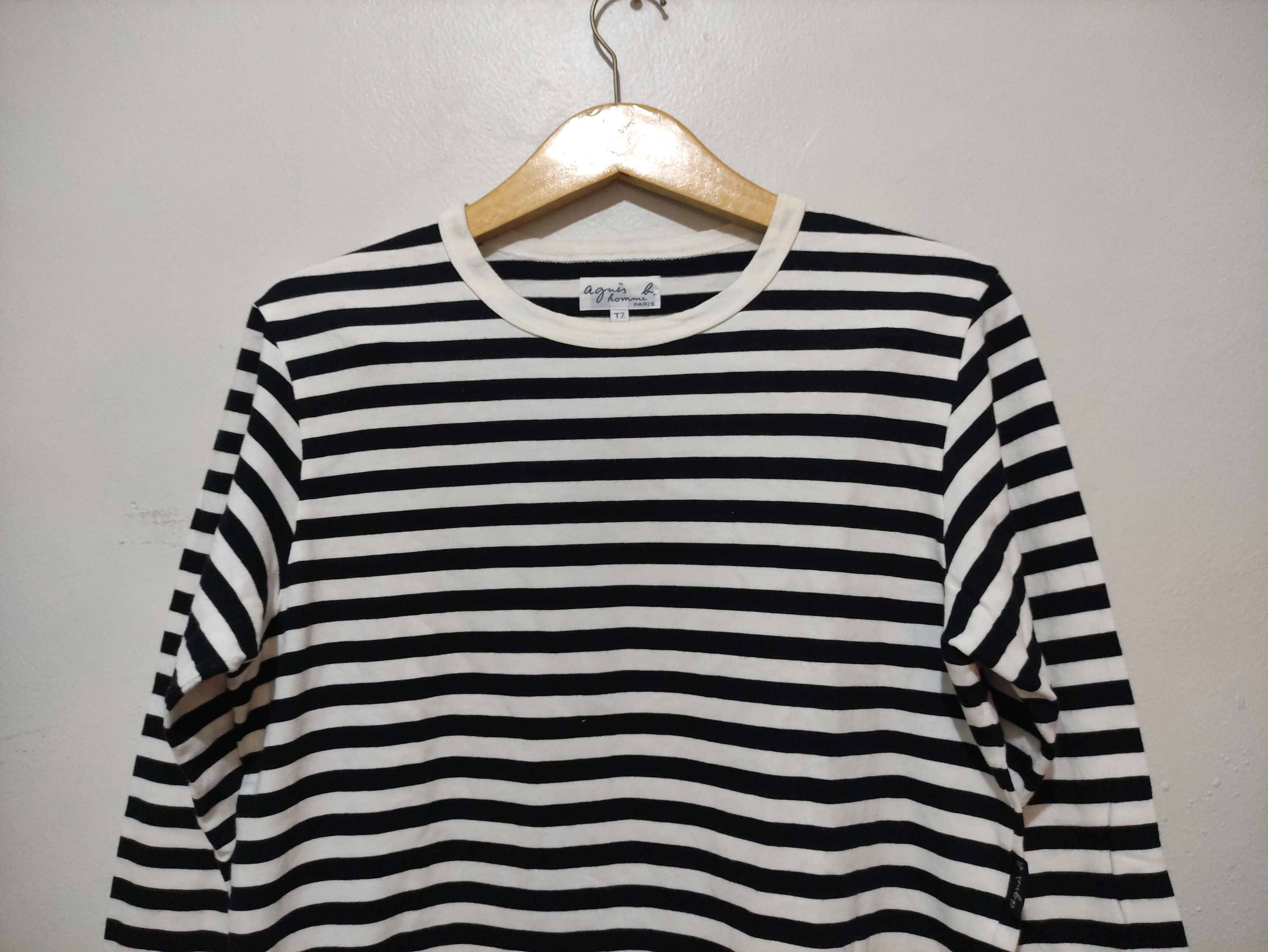 agnes b. Vintage Agnes B Stripe Longsleeve Size US M / EU 48-50 / 2 - 11 Thumbnail