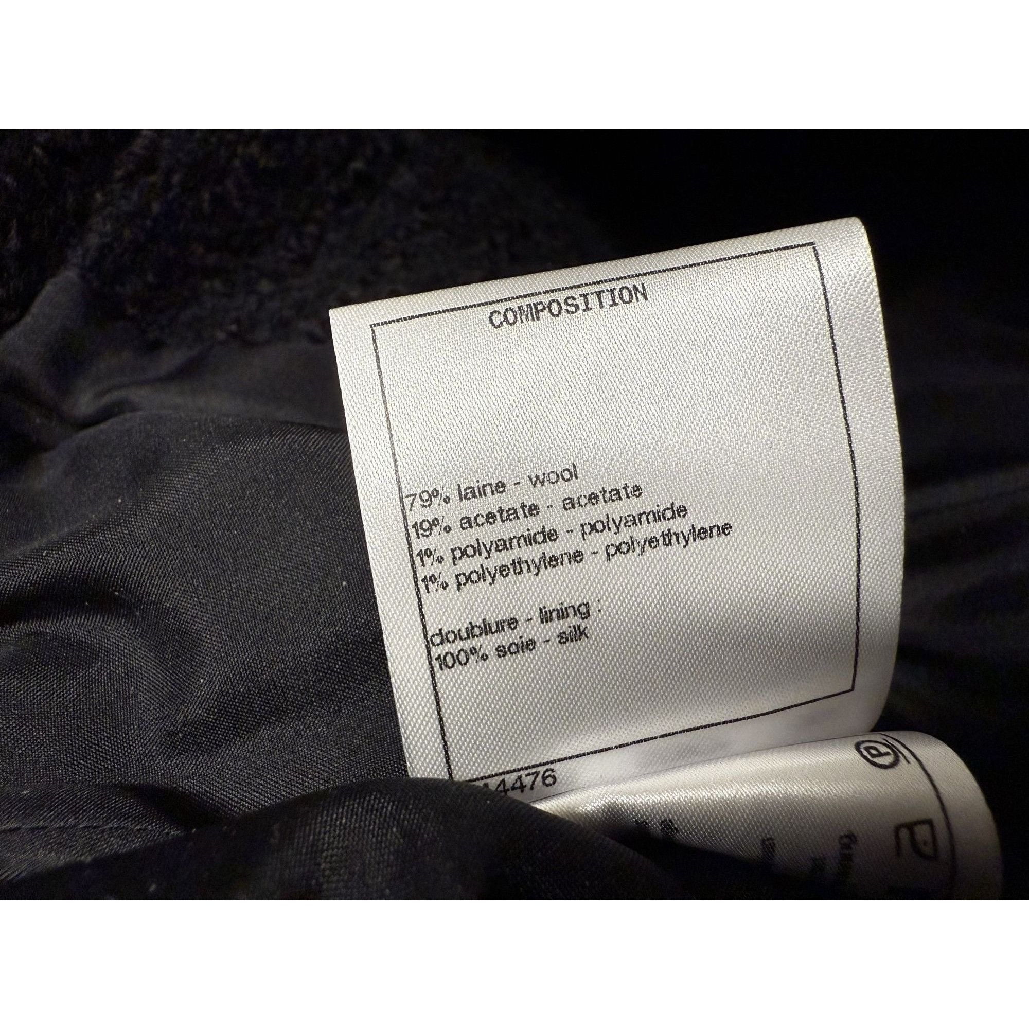 Chanel Chanel Black Tweed Button-Front Midi Skirt Size 38 Made In F Size 38" / US 16 / IT 52 - 7 Thumbnail