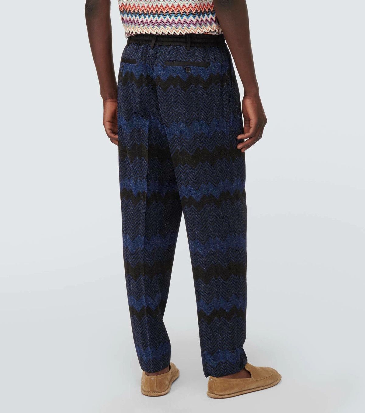 Missoni o1y0225 Casual Pant in Blue/Black Size US 36 / EU 52 - 4 Thumbnail