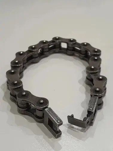 Jewelry 10 MM + 23.5 Cm Length Motorcycle Chain Bracelet Size ONE SIZE - 4 Thumbnail
