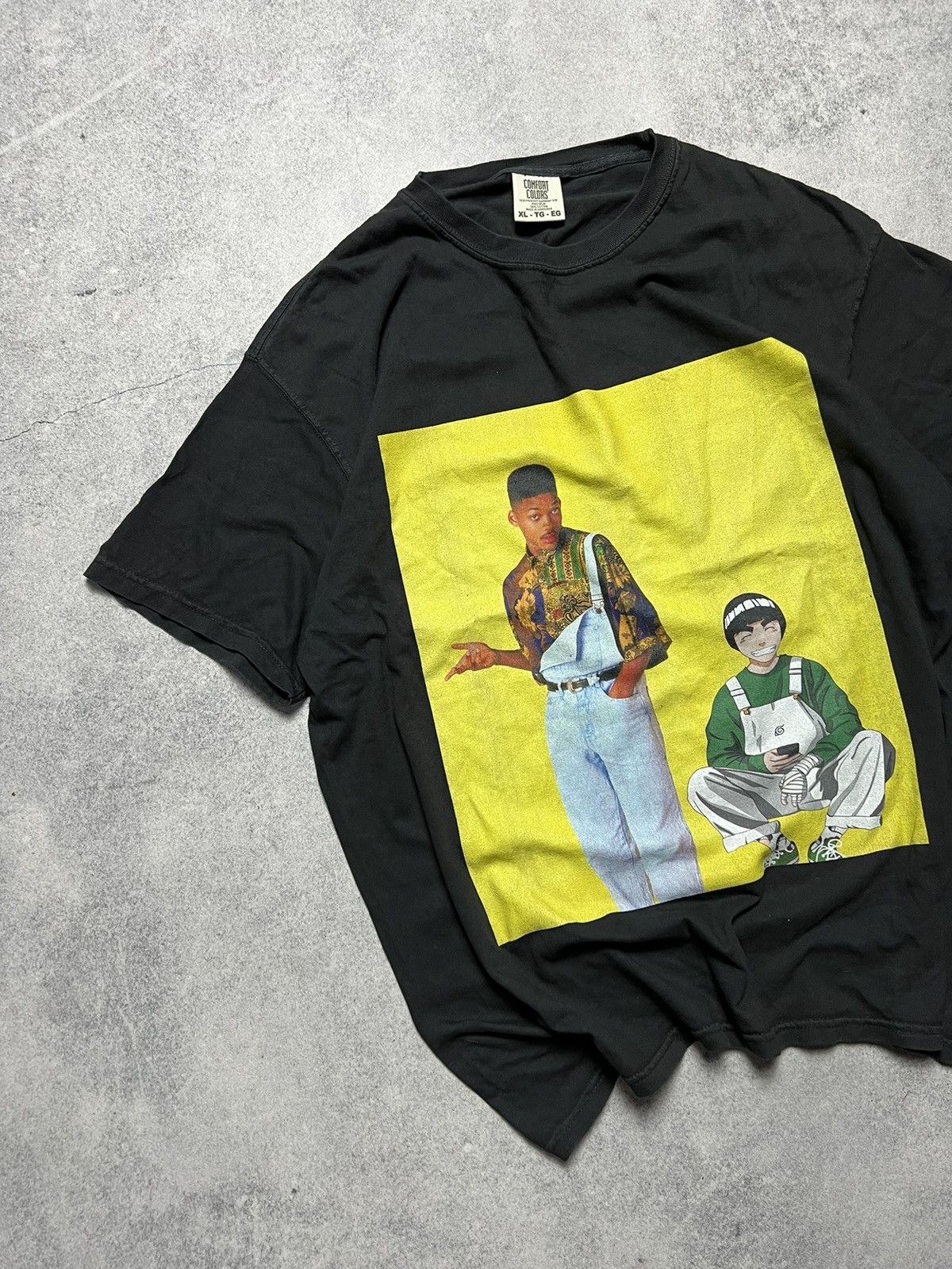 Anime Will smith&Rock Lee Naruto Movie Anime Y2K Tee Shirt Size US XL / EU 56 / 4 - 2 Thumbnail