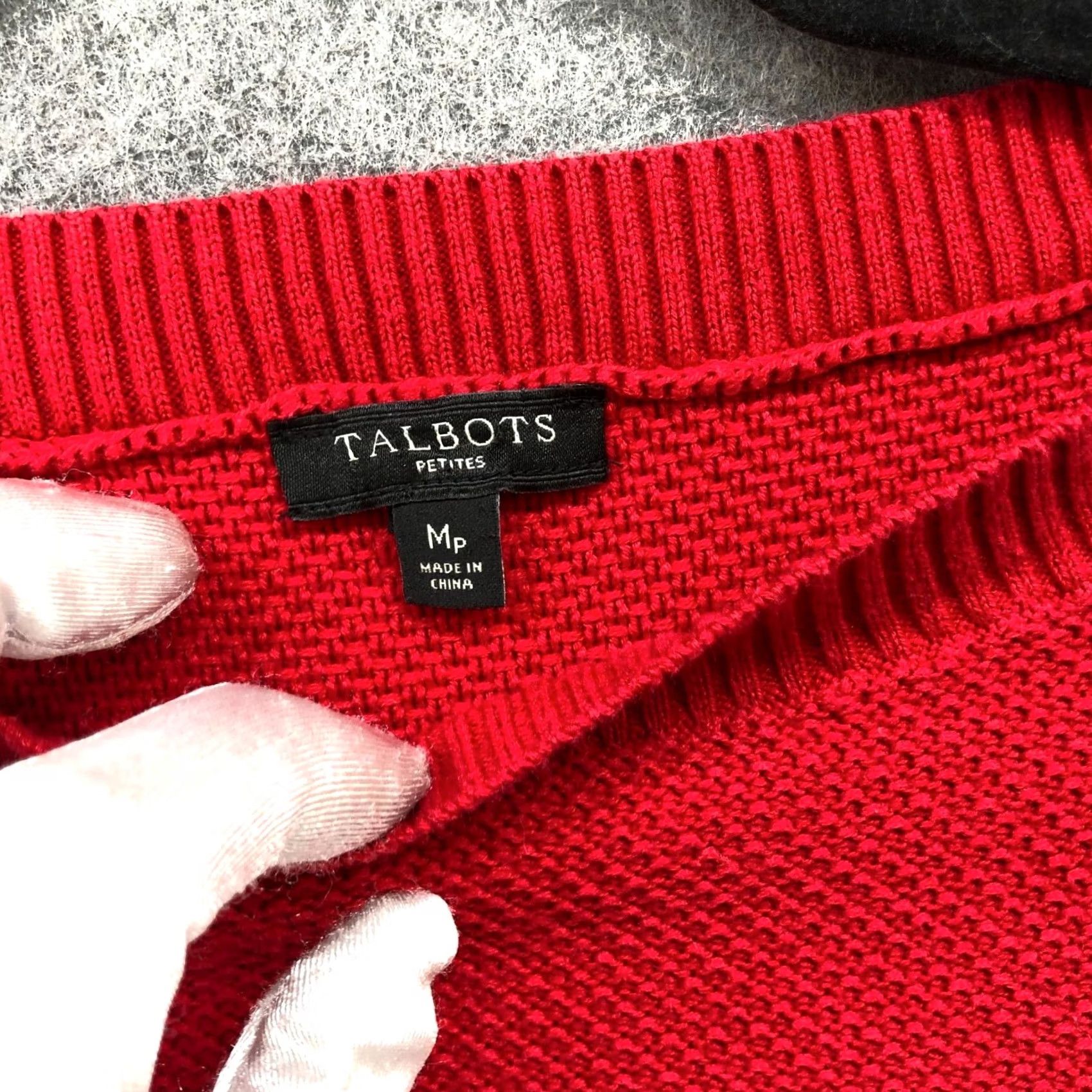 Talbots VINTAGE Talbots Boat Neck Sweater Womens MP Red Striped Nautical Sailor Anchor Pullover Knit Shirt Size M / US 6-8 / IT 42-44 - 5 Thumbnail
