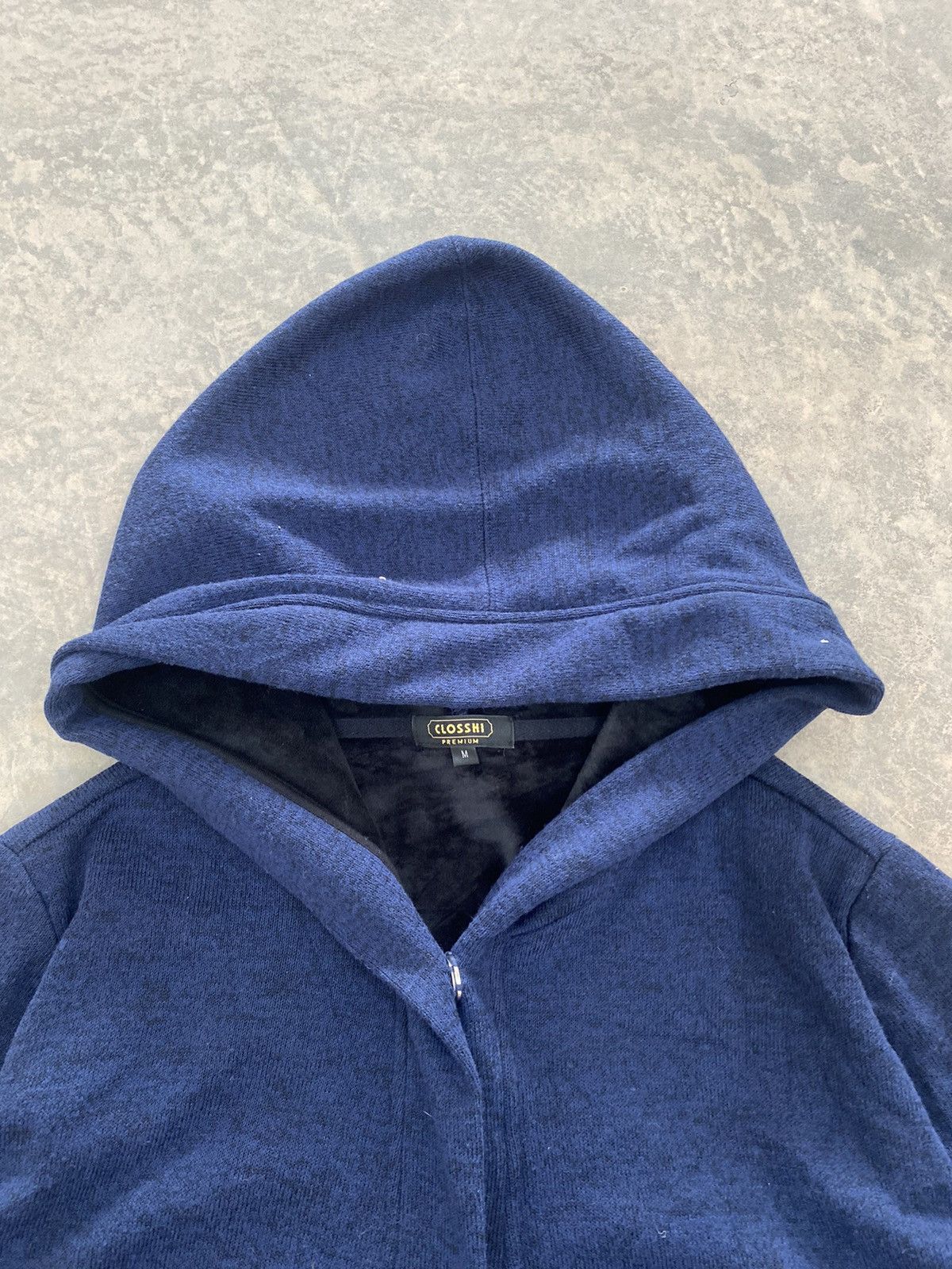 Hysteric Glamour × Japanese Brand × Le Grande Bleu (L.G.B.) KAPITAL STYLE HOODED CARDIGAN VELVET BLUE BLUE JAPAN LGB Size US M / EU 48-50 / 2 - 4 Thumbnail