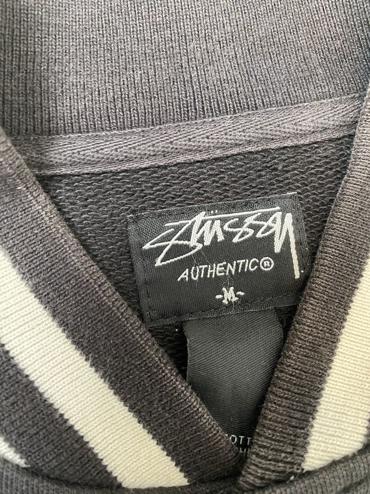 Stussy Stüssy sweatshirt, size M, black, with patch, used, Size US M / EU 48-50 / 2 - 7 Thumbnail