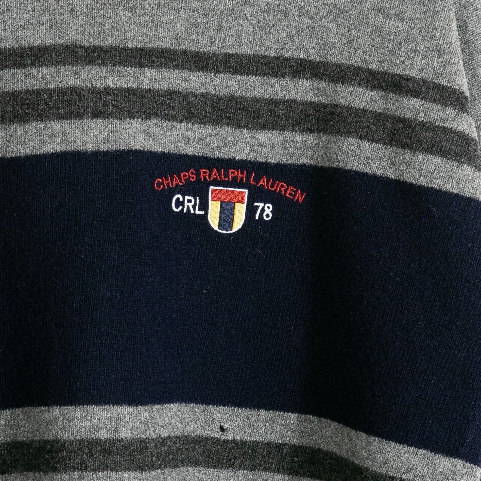Chaps × Vintage Vintage Chaps Ralph Lauren Striped Wool Sweater M Distressed Size US M / EU 48-50 / 2 - 3 Thumbnail