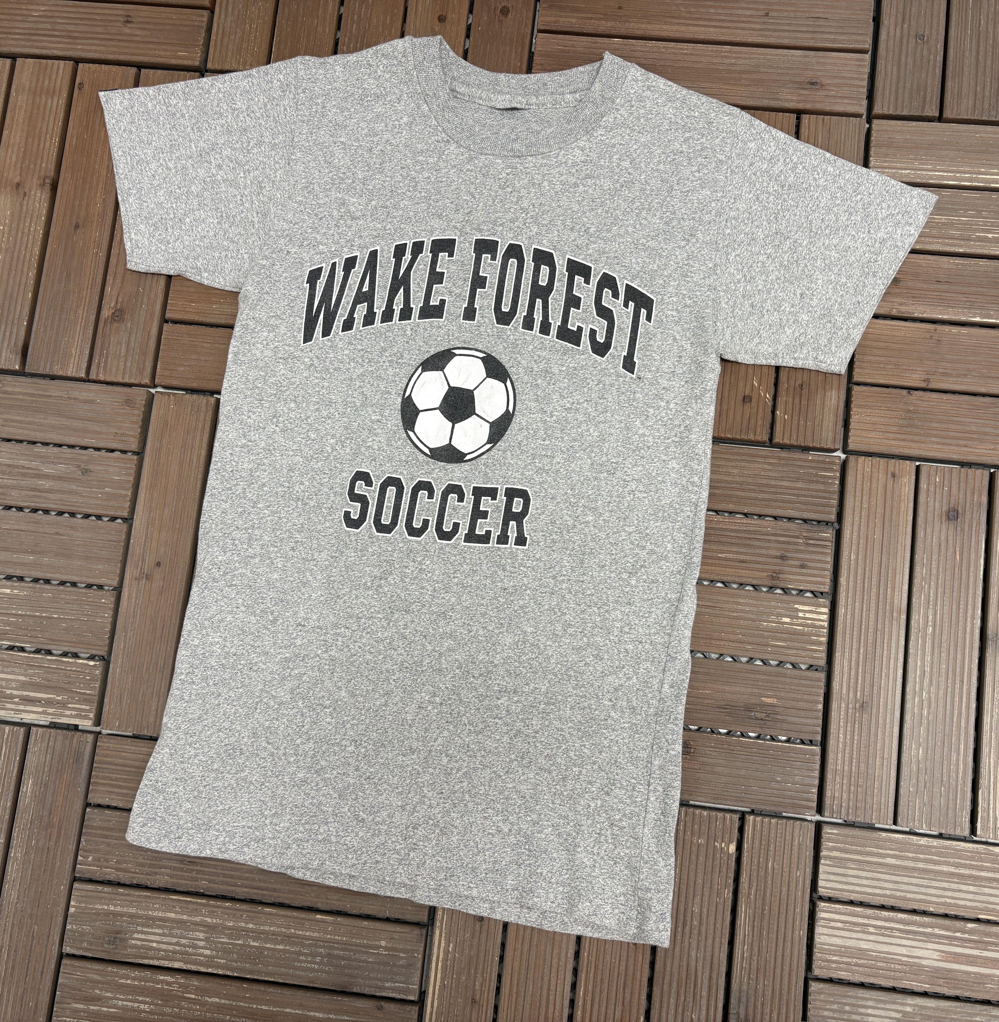 Vintage Wake Forest Demon Deacons Soccer Vintage Grey Tee Size US S / EU 44-46 / 1 - 2 Thumbnail