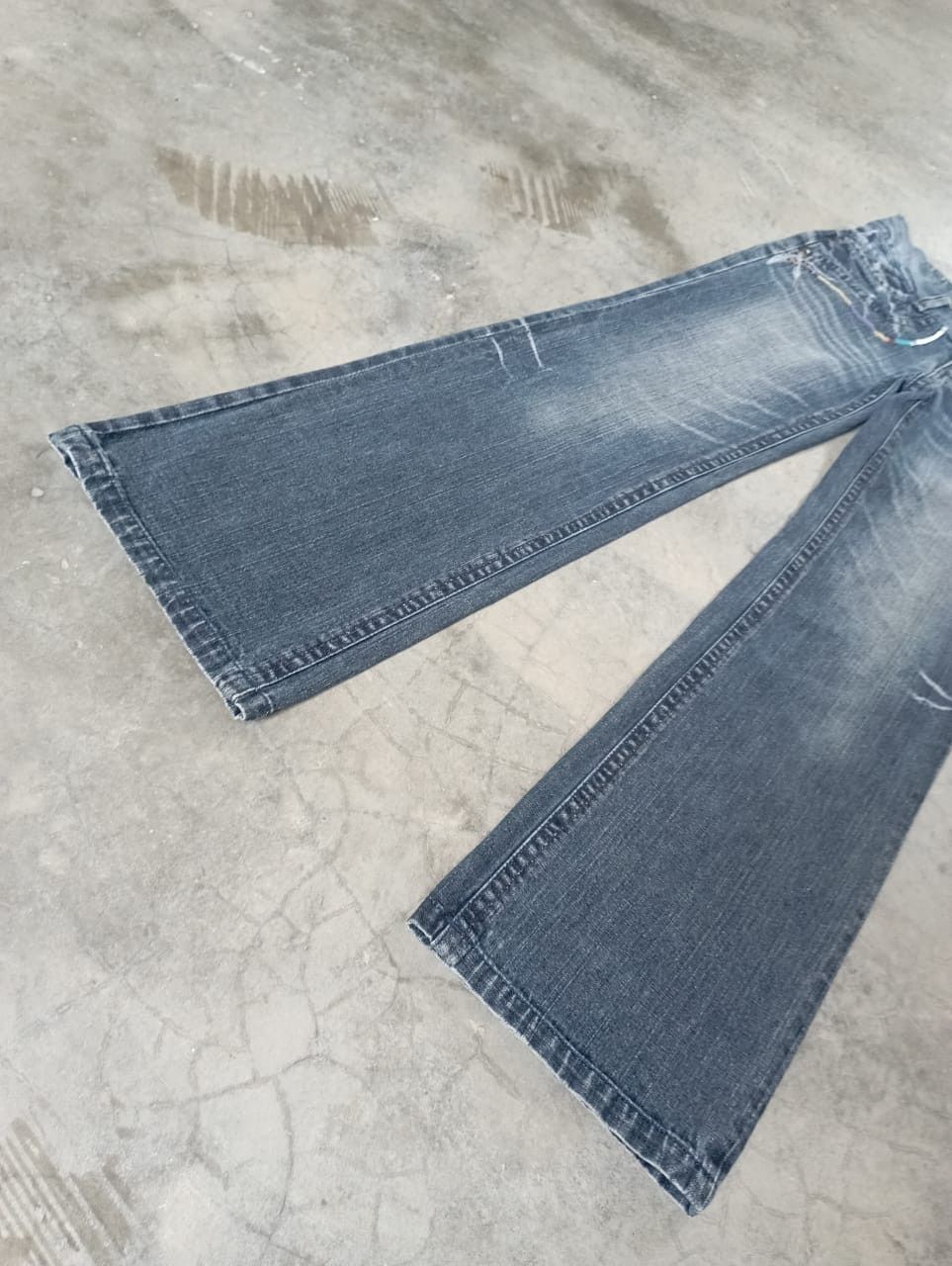 Tornado Mart Super Flare Jeans Black Stone Wash B.C.B.G Bootcut Jeans Size US 28 / EU 44 - 4 Thumbnail