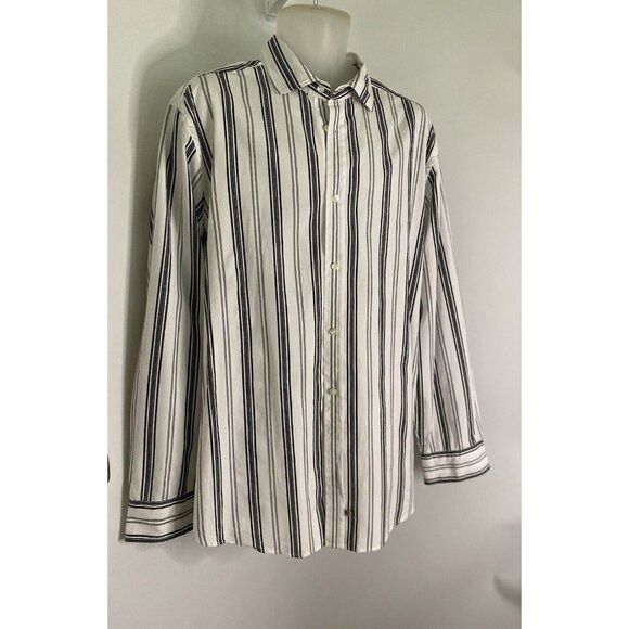 Ralph Lauren Vintage Ralph Lauren Polo Jeans White and Black Button Down Size US XL / EU 56 / 4 - 3 Thumbnail