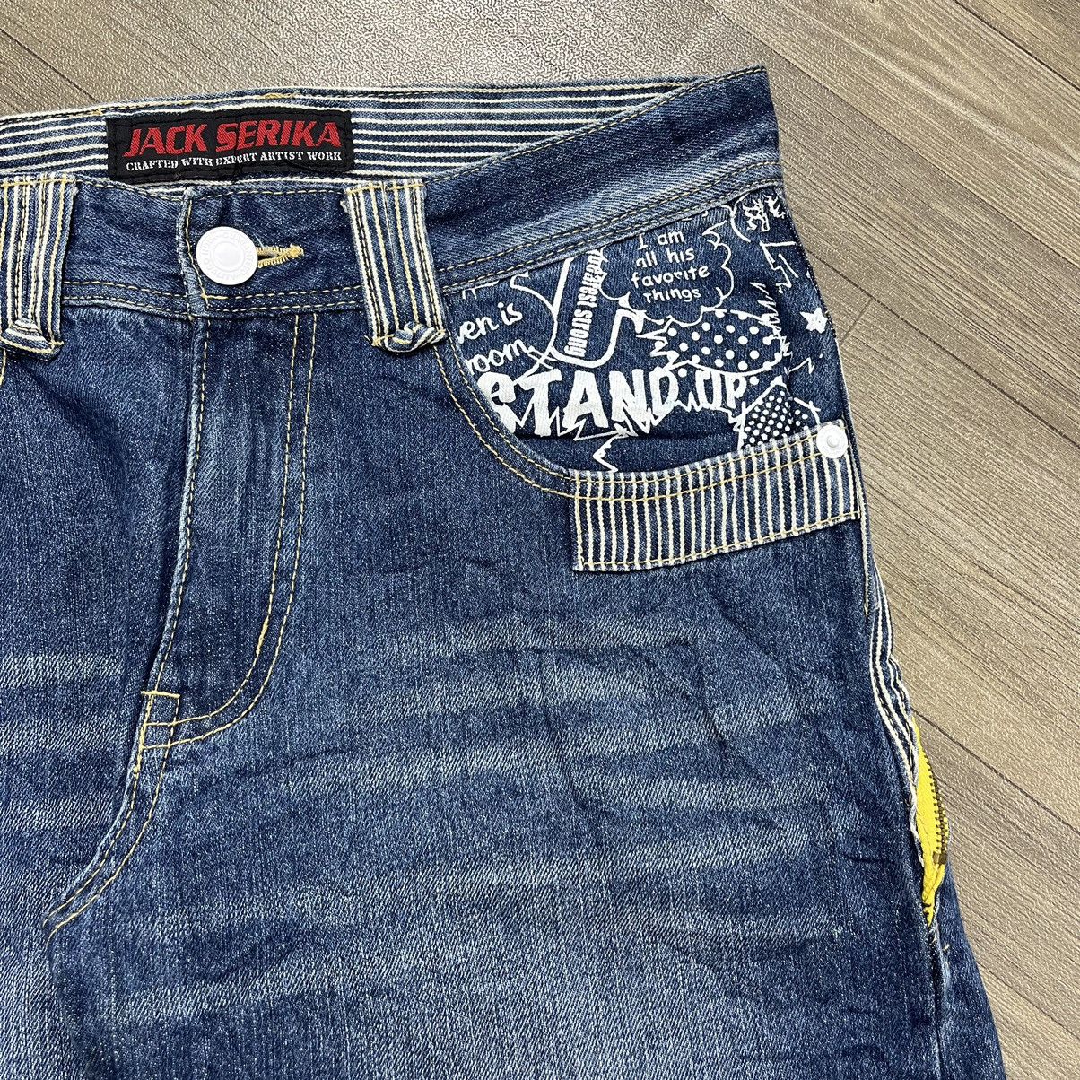 If Six Was Nine × Japanese Brand × Le Grande Bleu (L.G.B.) Vintage Jack Serika Multi Zipper Jeans Size US 30 / EU 46 - 10 Thumbnail