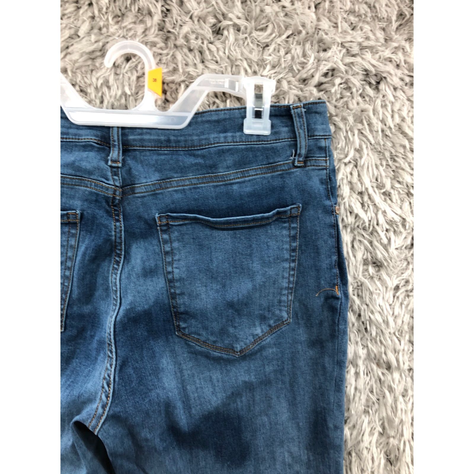 Vintage Falls Creek Jeans Skinny Size 14 Womens High Rise Dark Wash Denim Blue Size 36" / US 14 / IT 50 - 6 Thumbnail