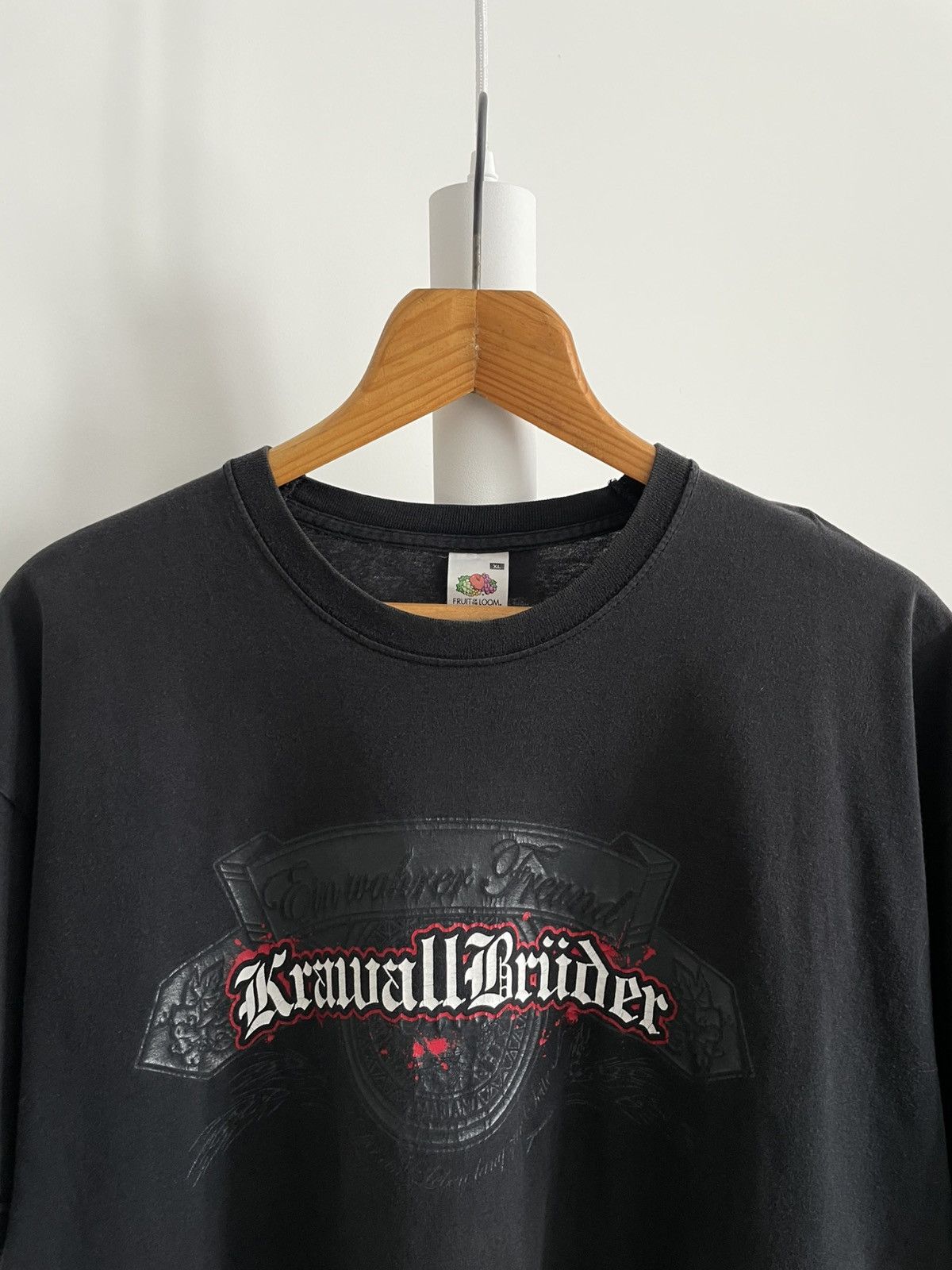 Band Tees Vintage 00’s Krawall Bruder Band Rock Tee Black Metal RARE Size US XL / EU 56 / 4 - 4 Thumbnail