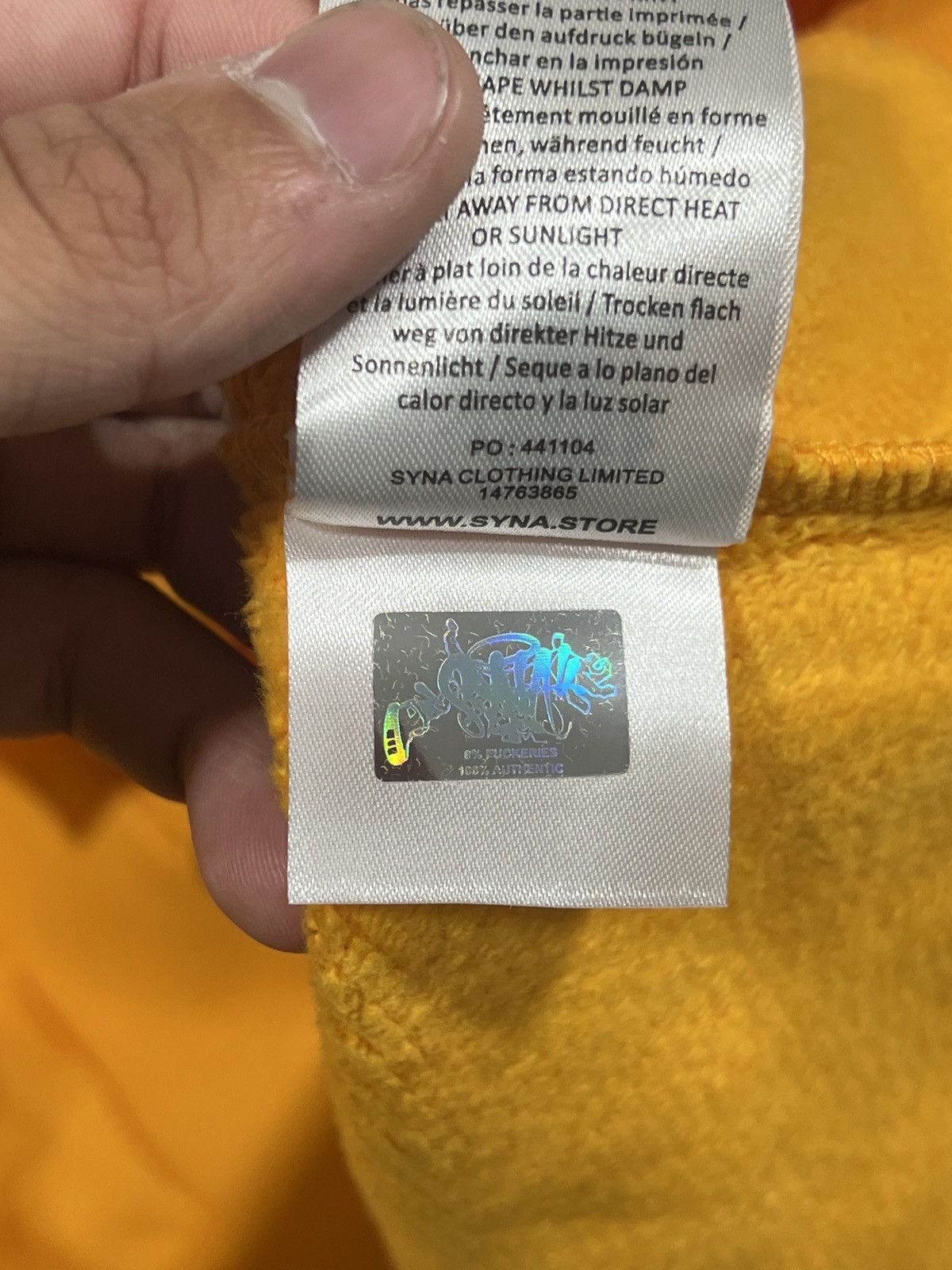 Syna World Syna Circle Orange Zip Up Hoodie Size US L / EU 52-54 / 3 - 9 Thumbnail