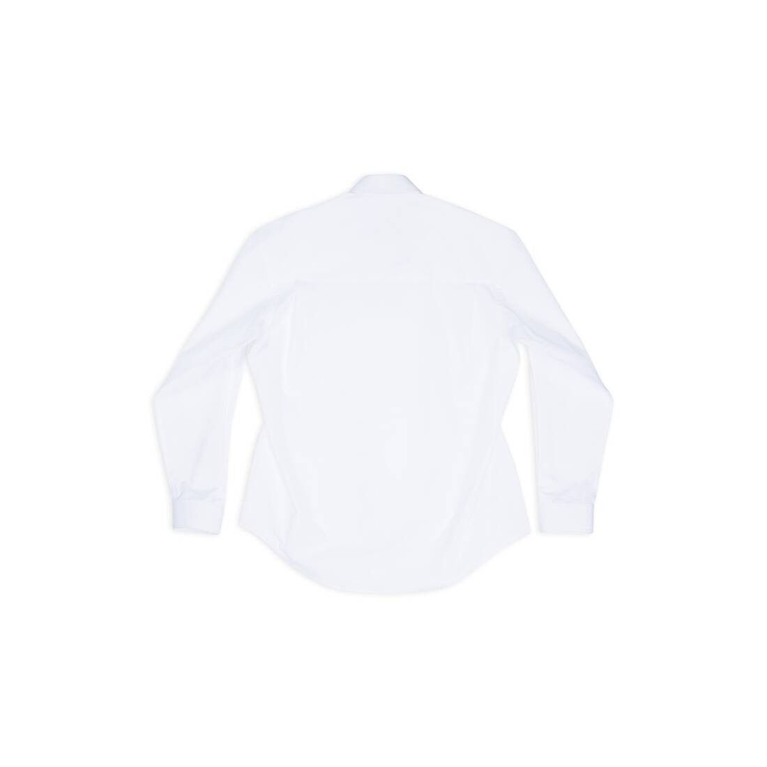 Balenciaga o1bcso1str1025 Hourglass Shirt in White Size M / US 6-8 / IT 42-44 - 7 Thumbnail